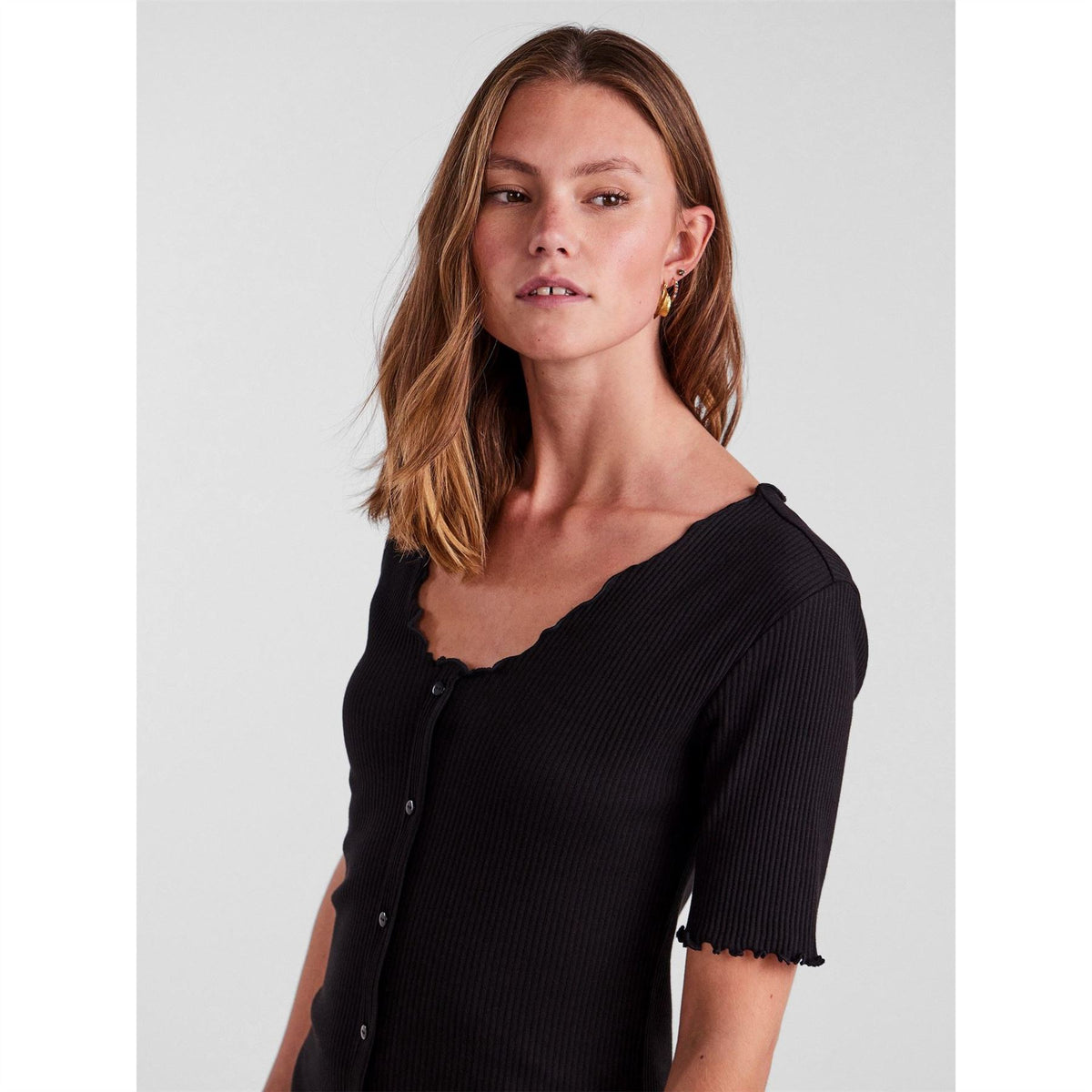 Pieces Nukisa V-Neck Mini Bodycon Dress