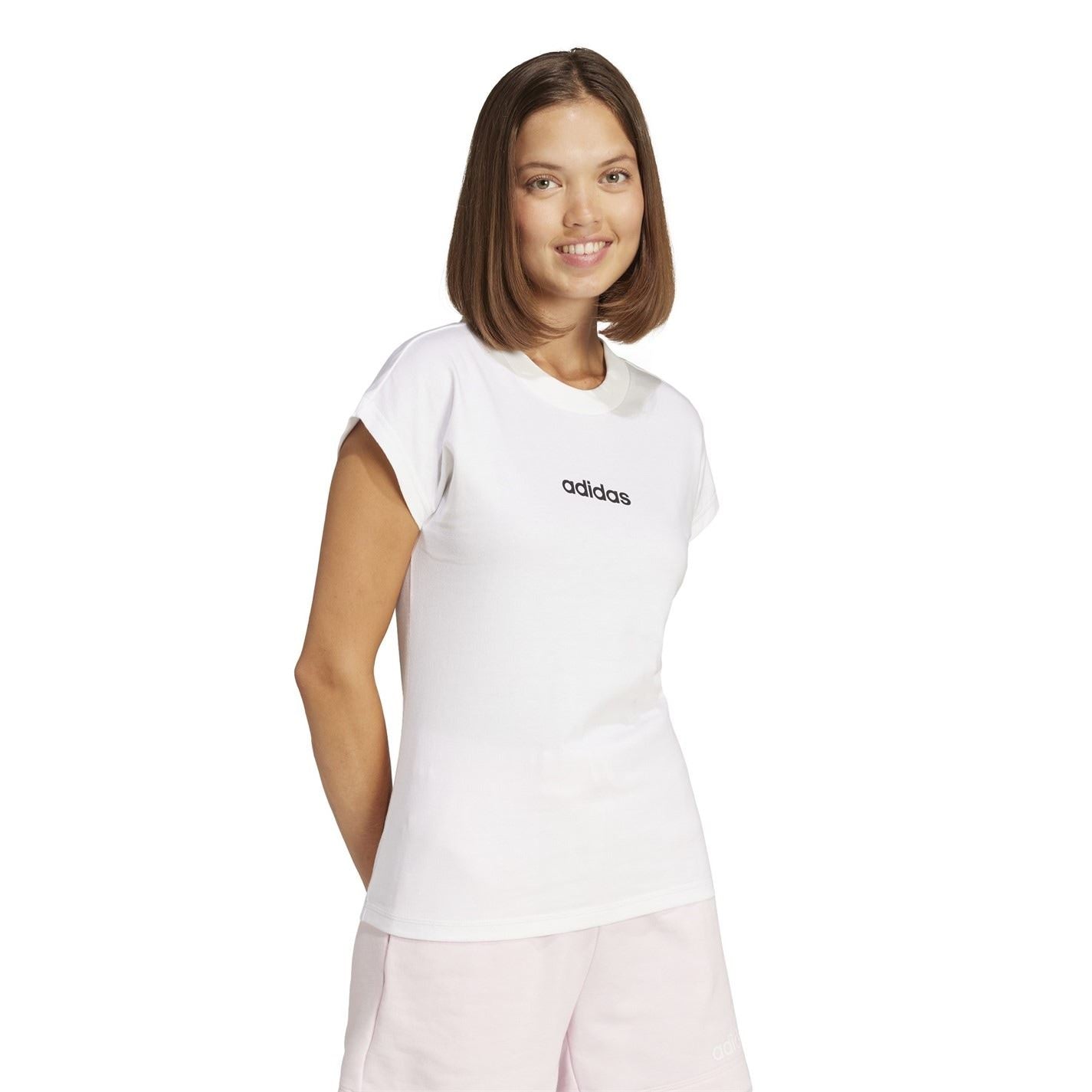 adidas Womens Essentials Linear Cotton T-Shirt