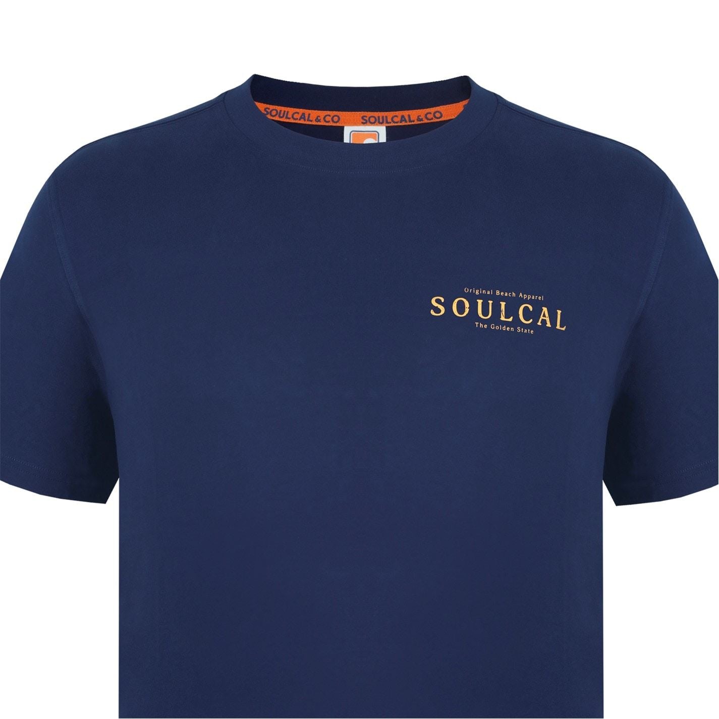 SoulCal Regular Fit Geographic Print Crew Neck T-Shirt