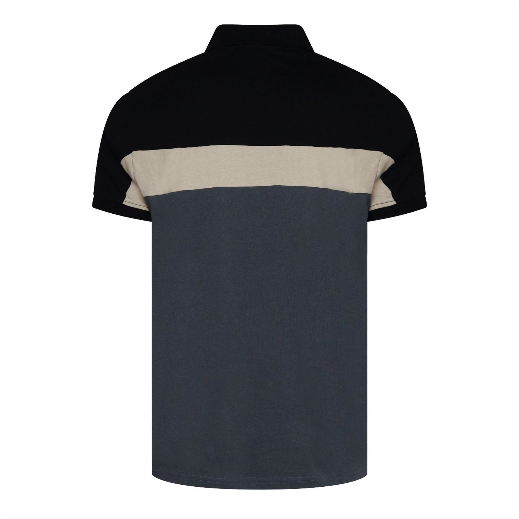 Crosshatch Castlebay Collared Zip Neck Short Sleeve Polo Shirt