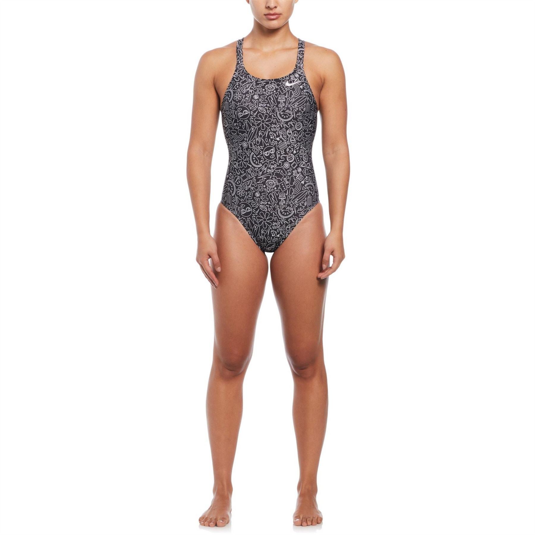 Nike Swim Hydra Strong Cutout One Piece Swimsuit