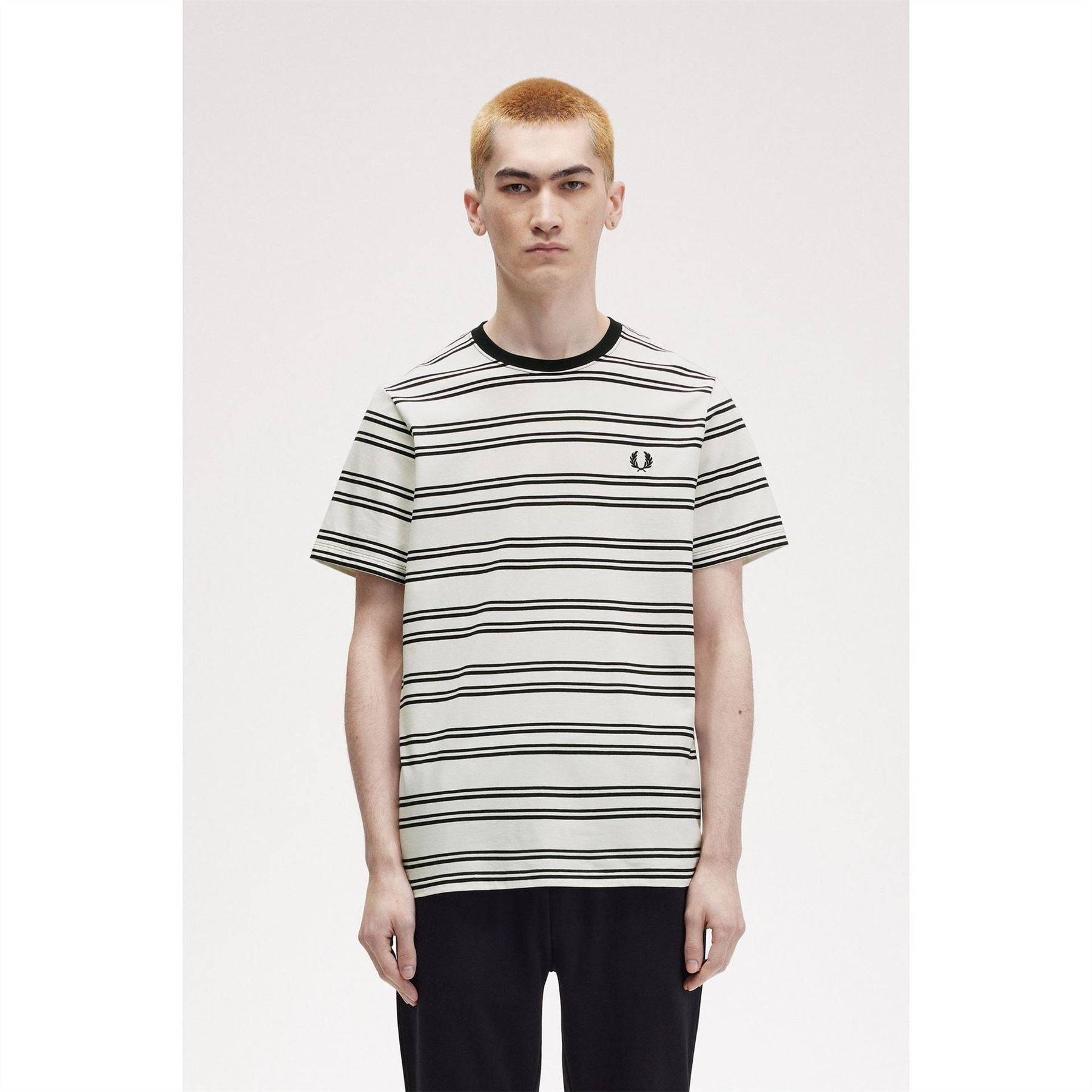 Fred Perry Fine Stripe Regular Fit T-Shirt