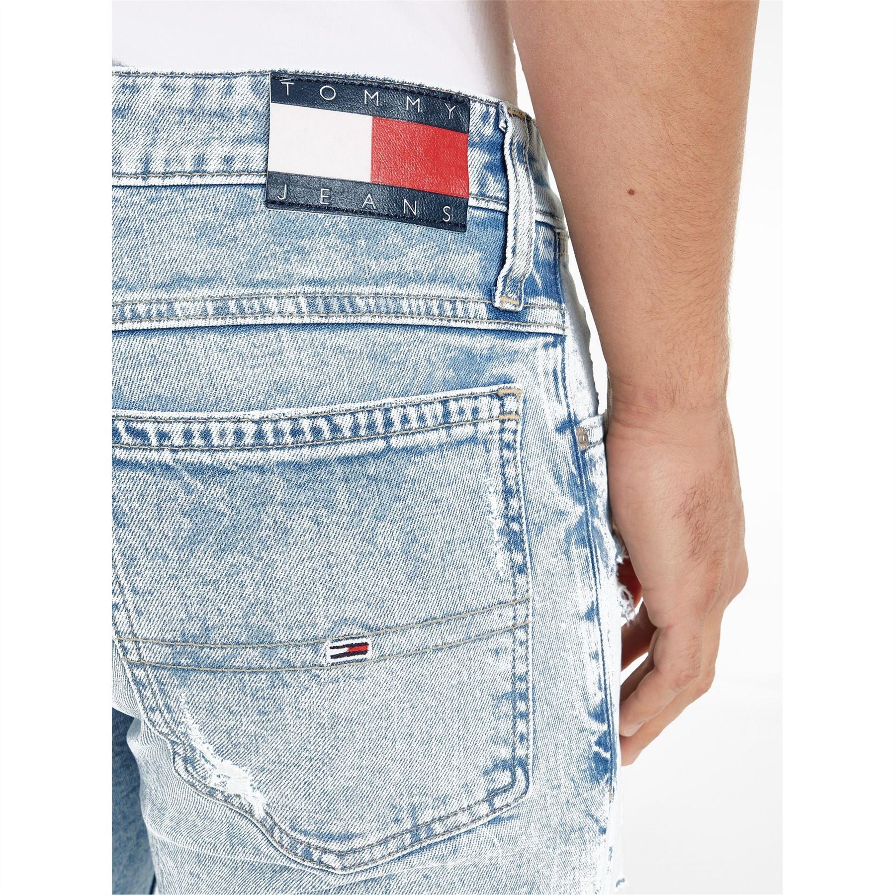 Tommy Jeans Denim Bermuda Shorts Light Wash