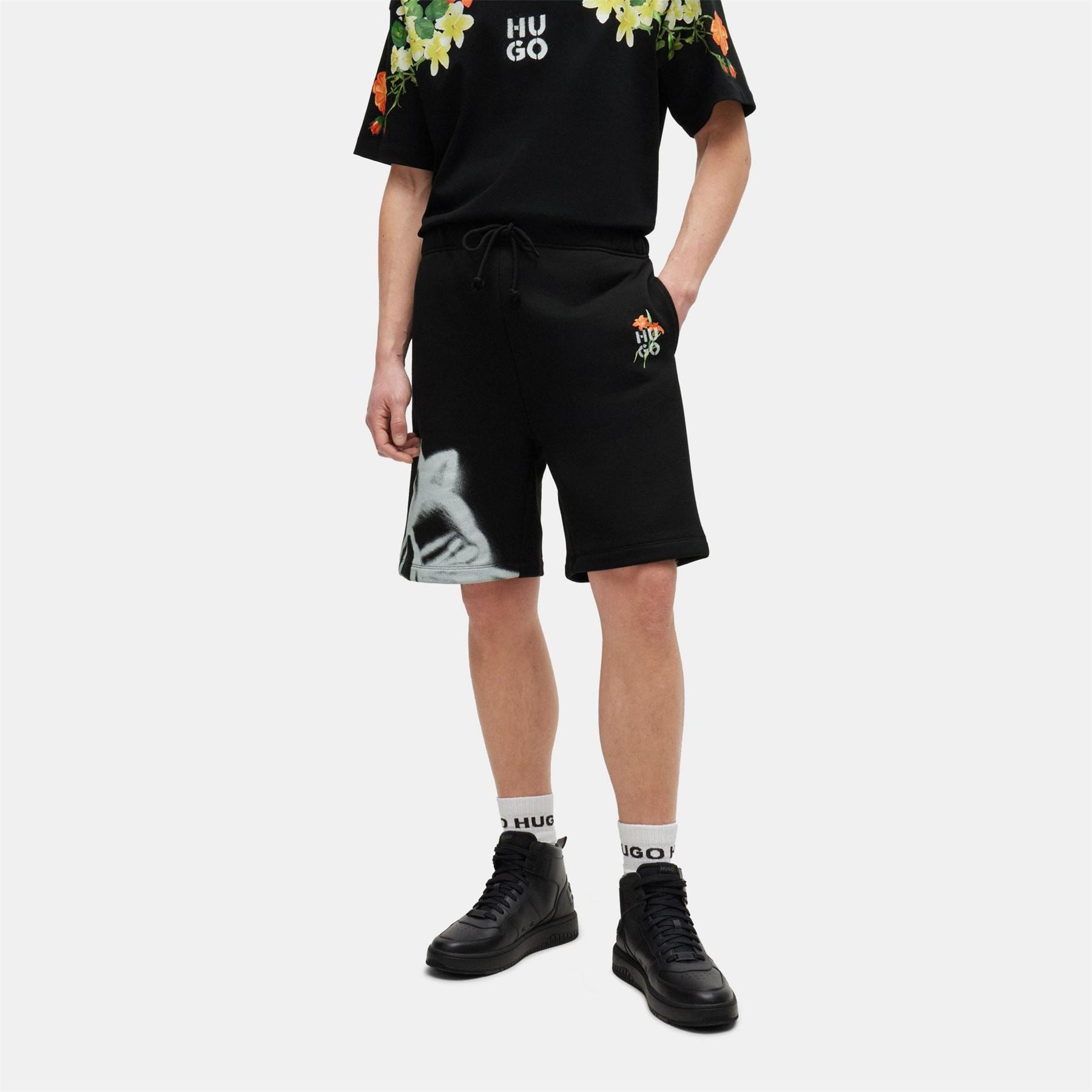 Hugo Fleece Jogger Shorts