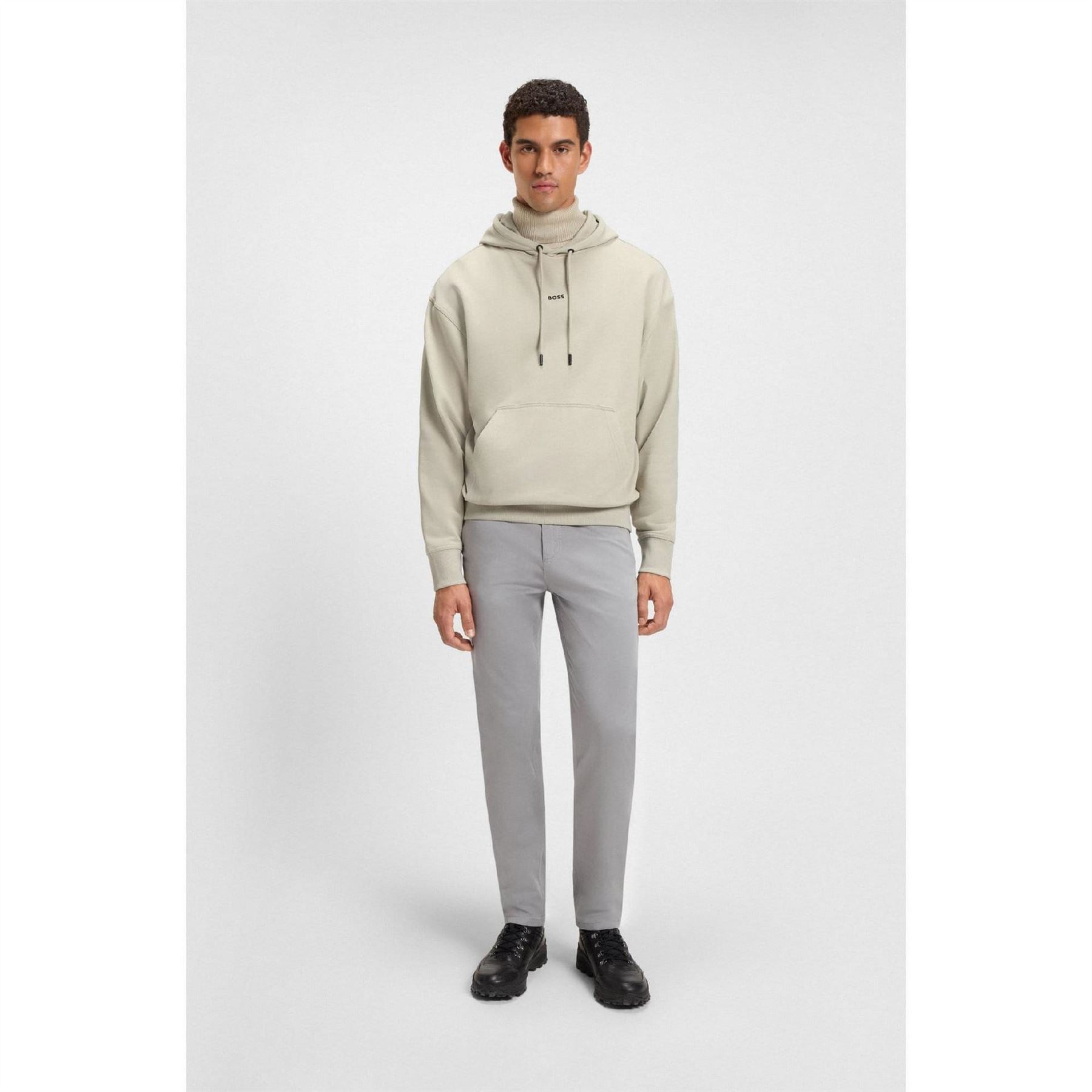 Boss Contrast Logo Hoodie