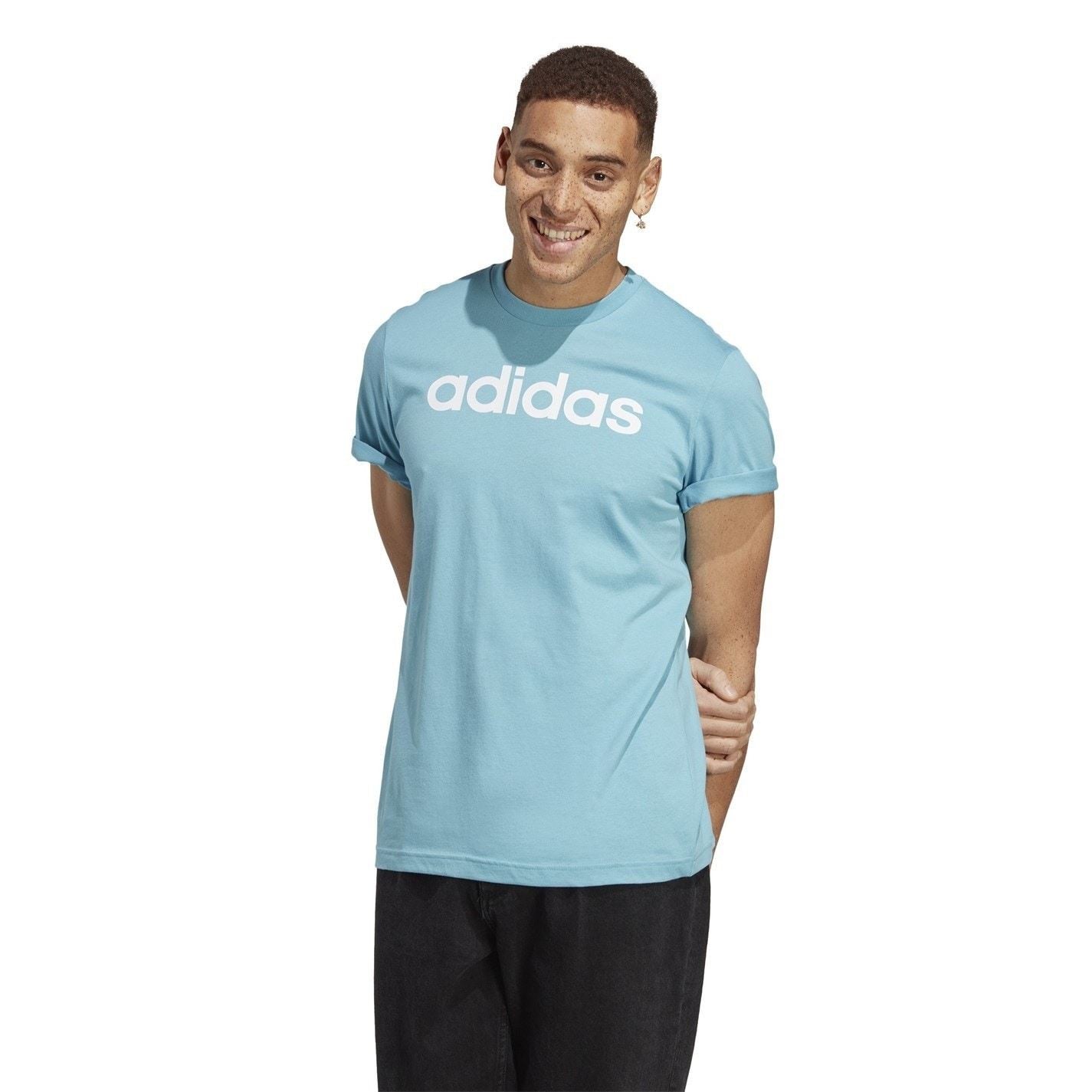 adidas Mens Essentials Single Jersey Logo T-Shirt