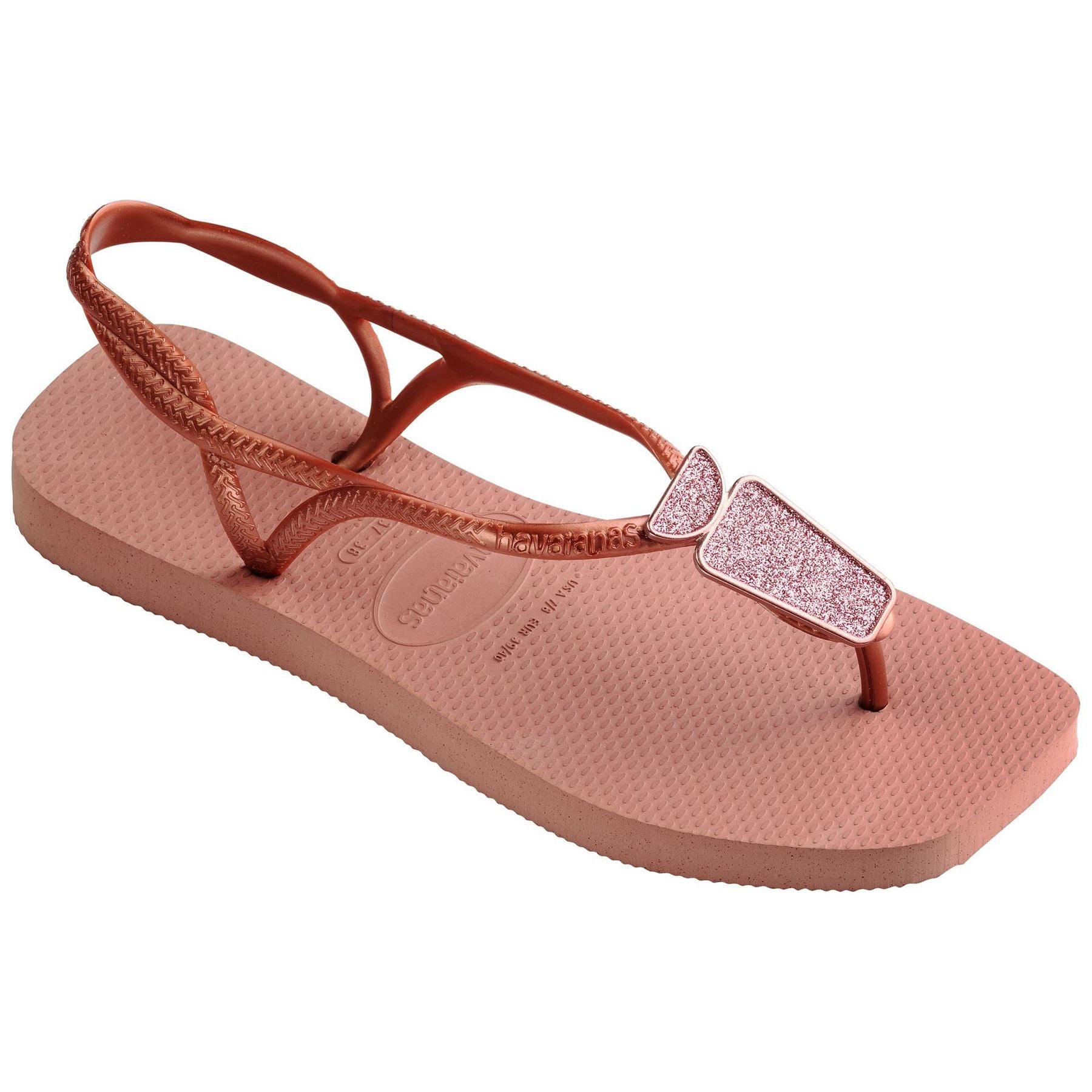 Havaianas Womens Hav. Luna Squared Chic Crocus Rose Flip Flops