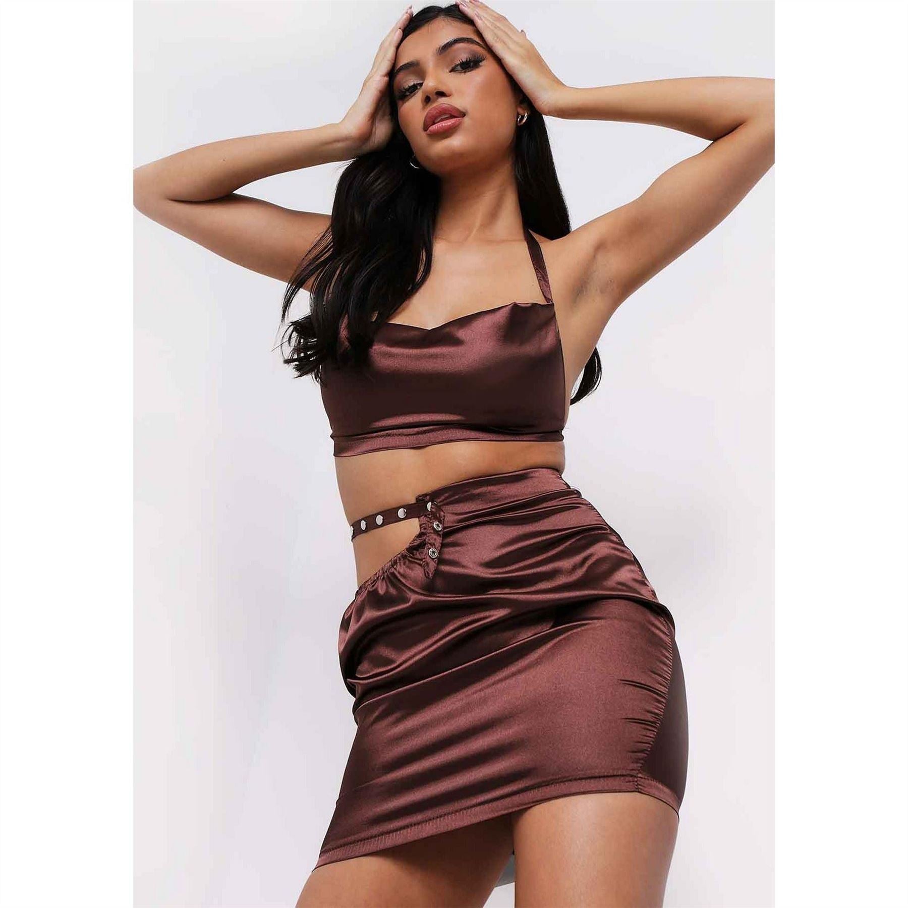 Missy Empire Metal Strap Skirt