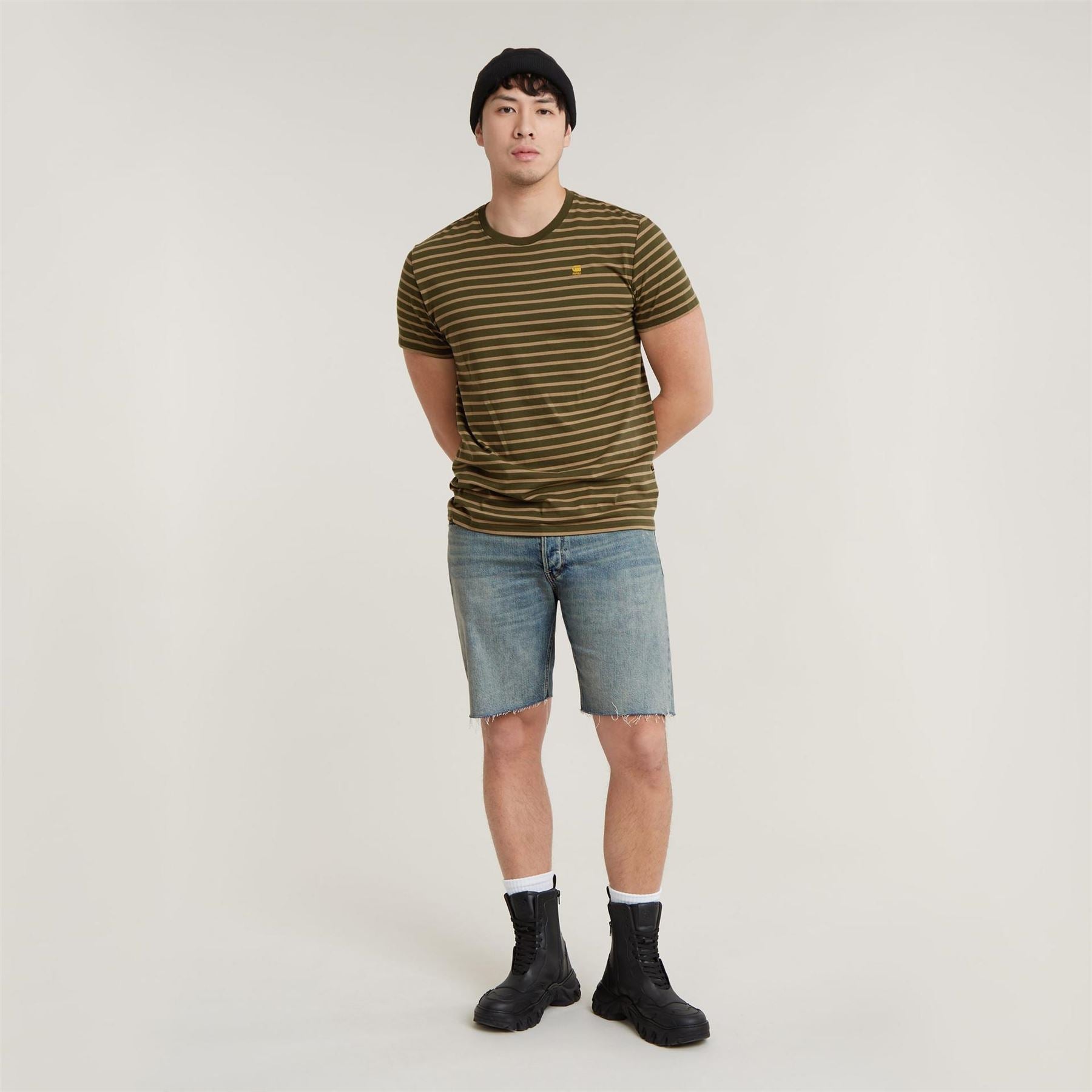 G Star Striped Short Sleeve Regular Fit T-Shirt