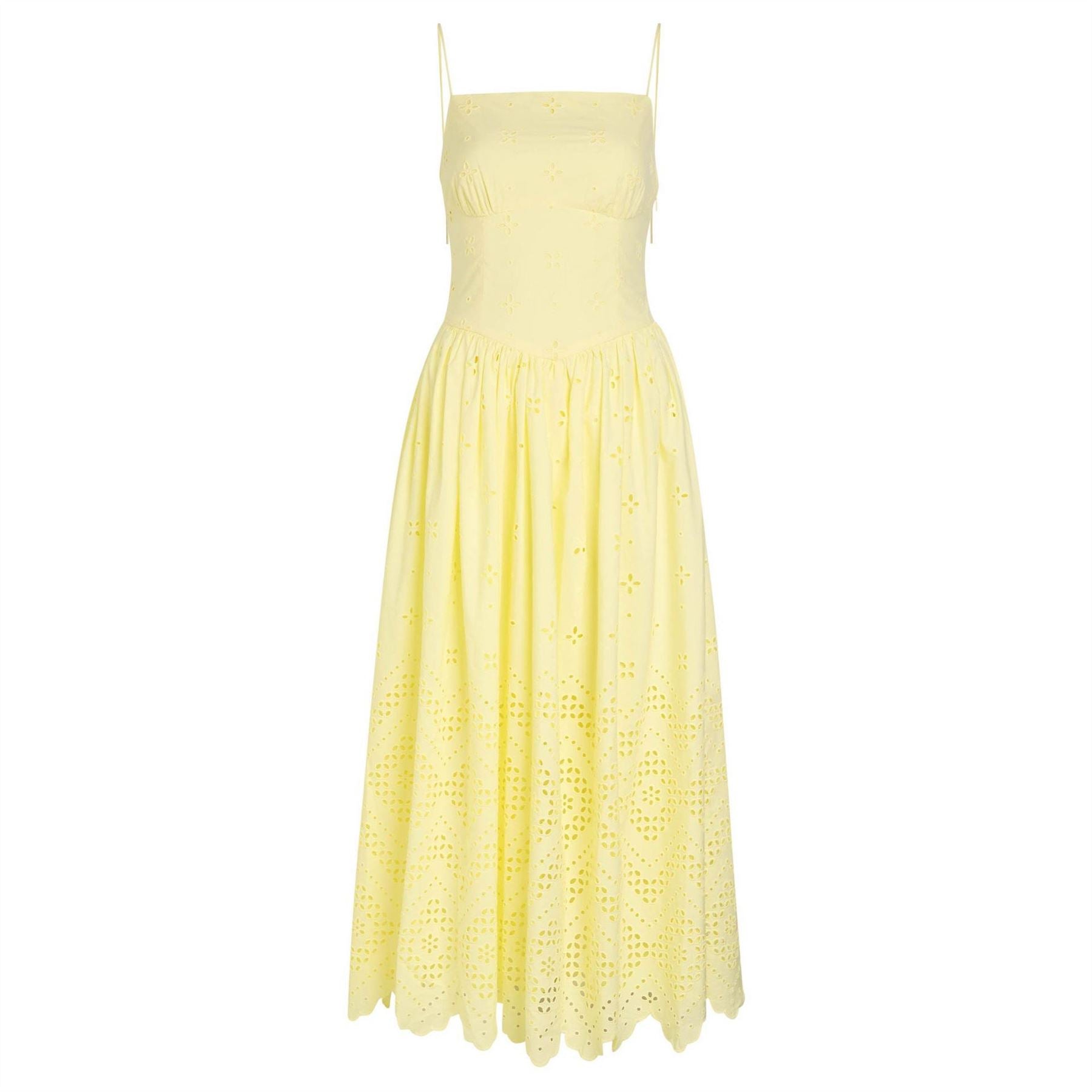 Self Portrait Broderie Midi Dress