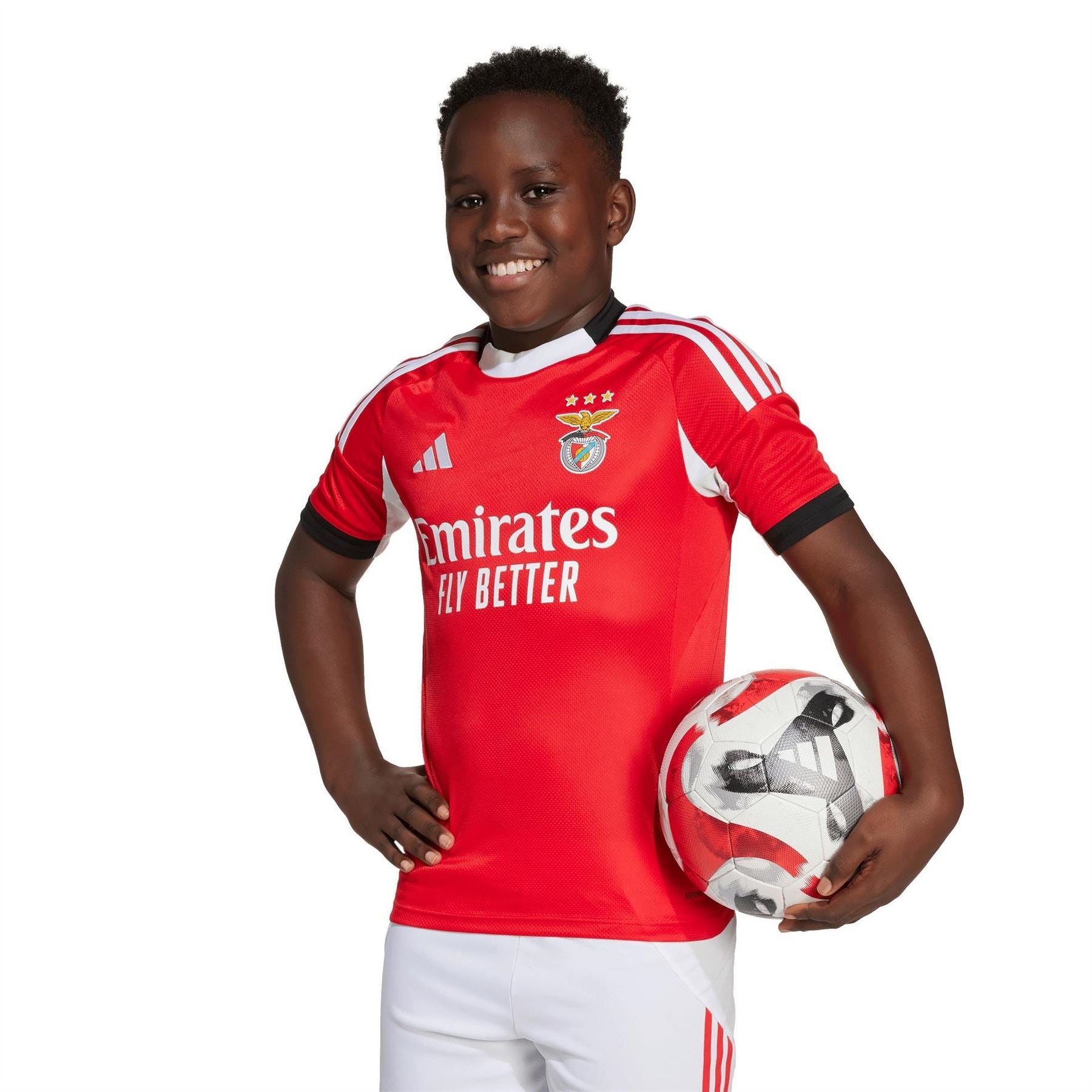 adidas Benfica Home Shirt 2025 2026 Juniors