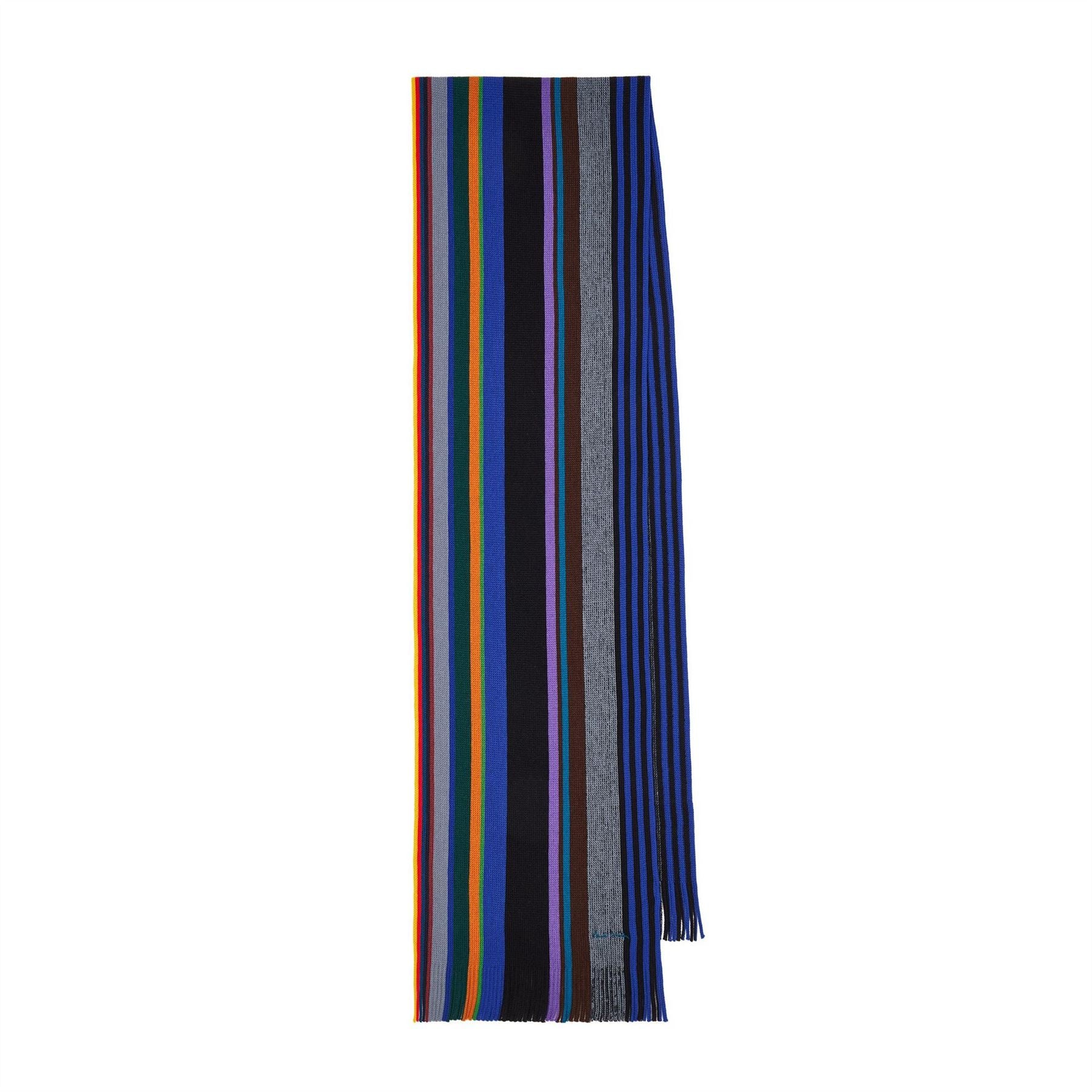 Paul Smith Twisted Stripe Wool Knitted Scarf