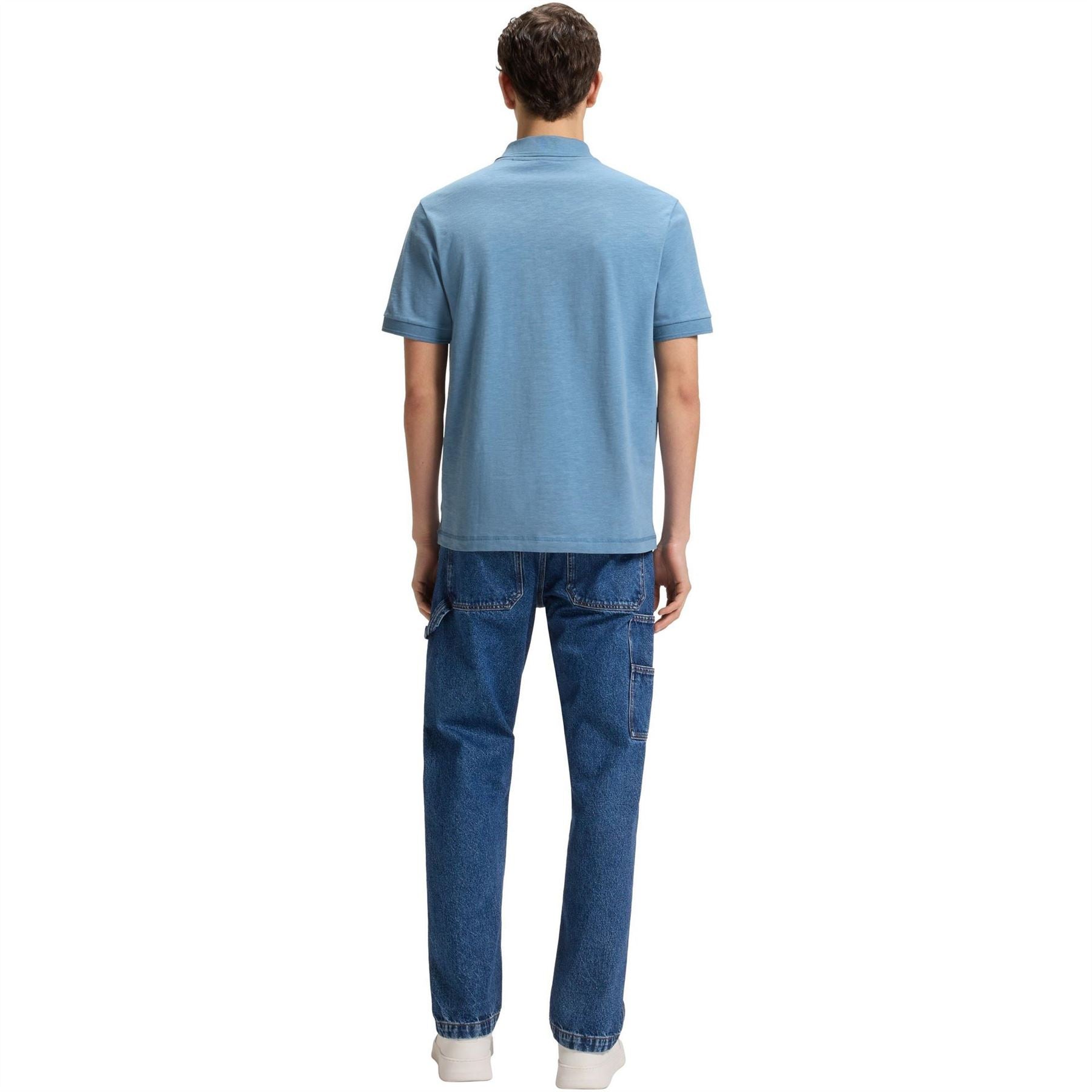 Boss Collared Neck Short Sleeve Polo Shirt