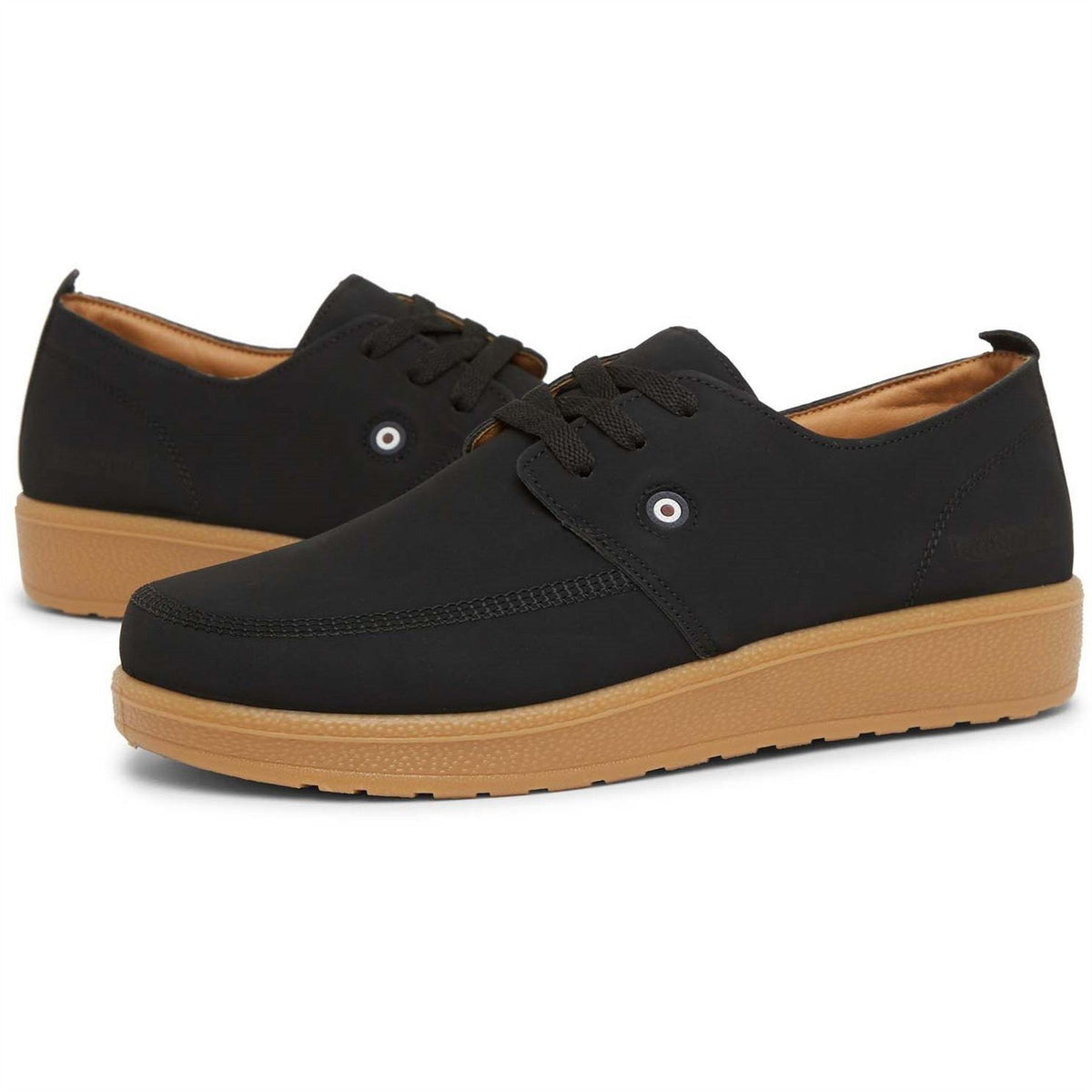 Lambretta Perez Lace Up Sneakers with Built-In Heel
