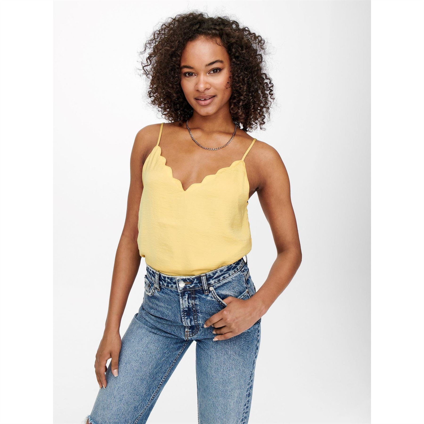 Only Deb Spaghetti Strap Relaxed Fit Singlet