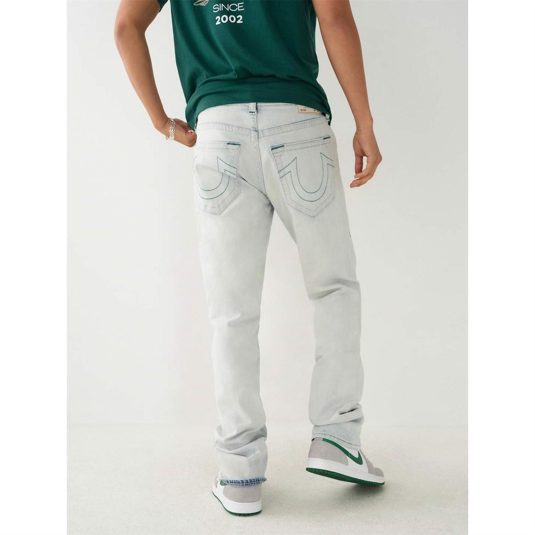 True Religion Mens Ricky Straight Stretch Jeans