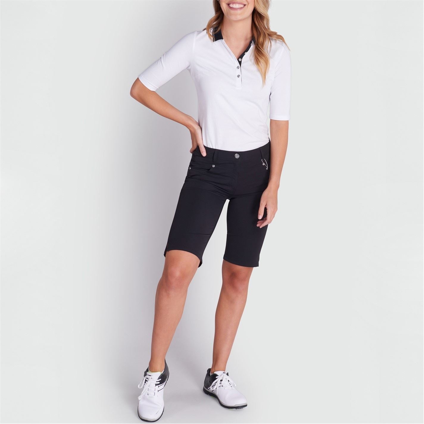 Calvin Klein Golf G T Solid Patterned Slim Bermuda