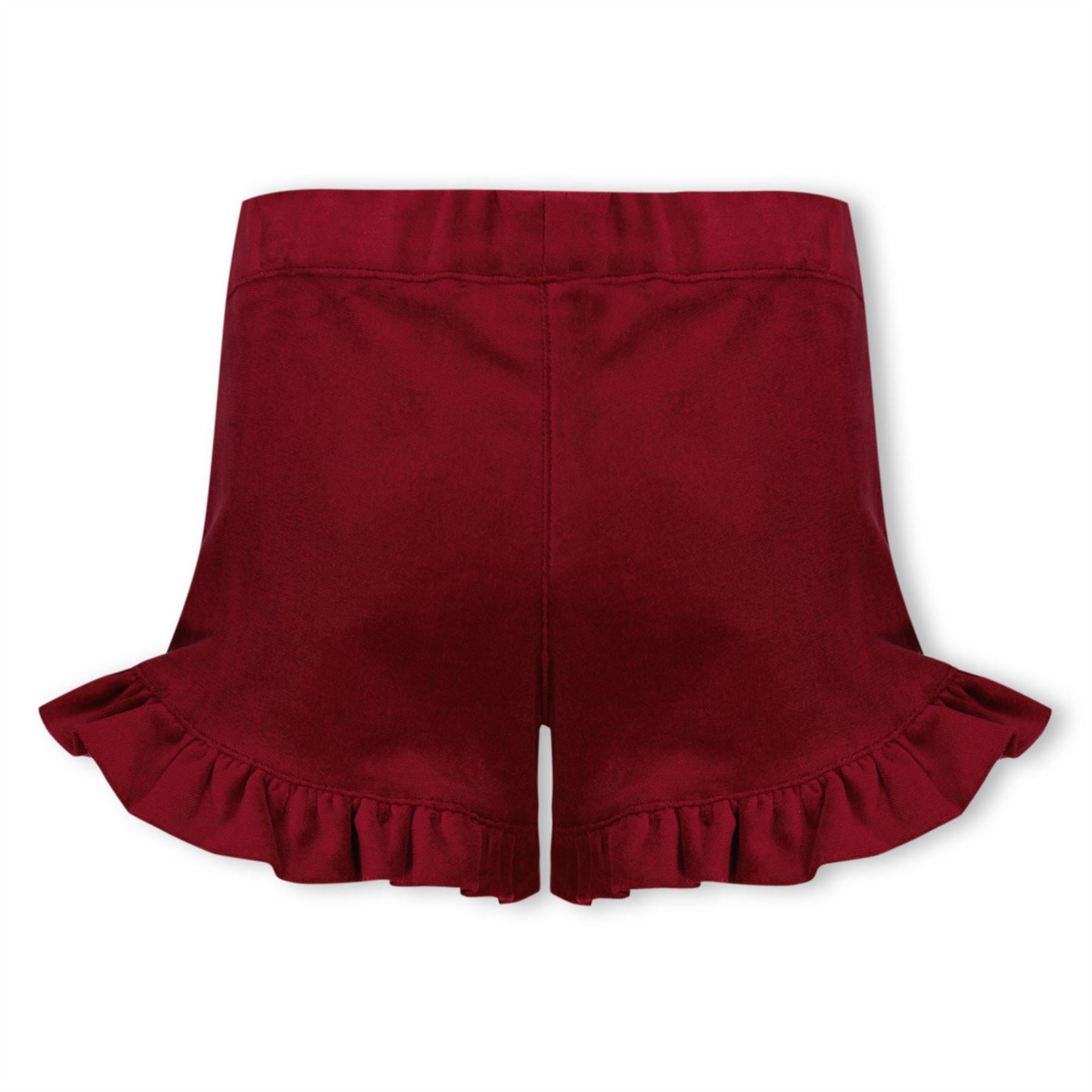 Phi Frilled Velvet Fleece Jogger Shorts