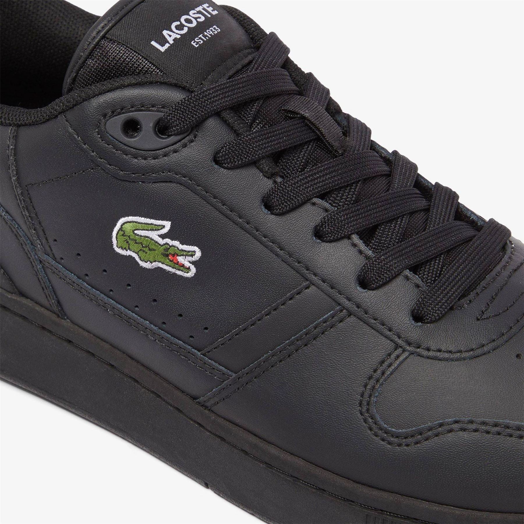 Lacoste T Clip Low Top Crocodile Print Sneakers
