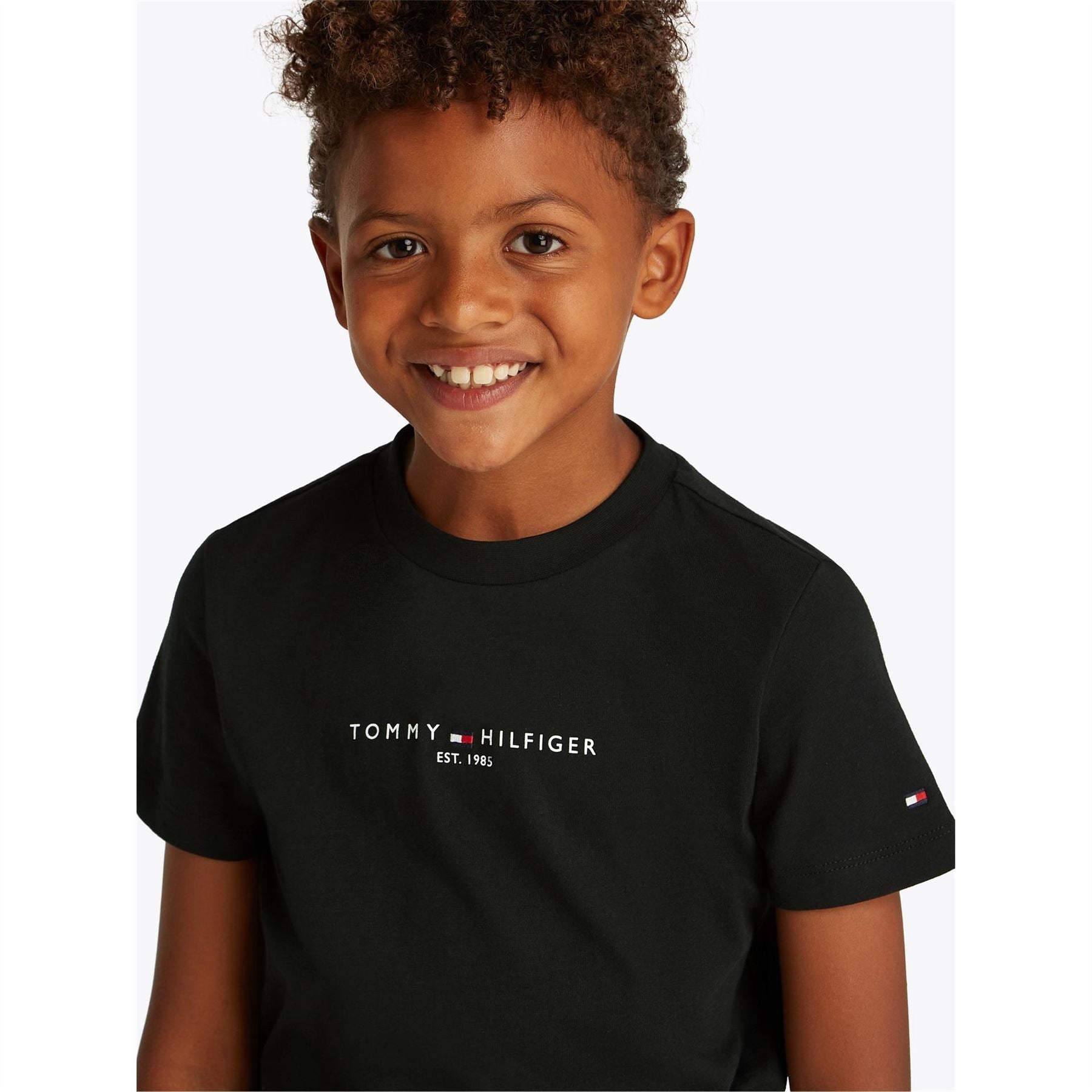 Tommy Hilfiger Lettering Crew Neck Short Sleeve T-Shirt and Short Set