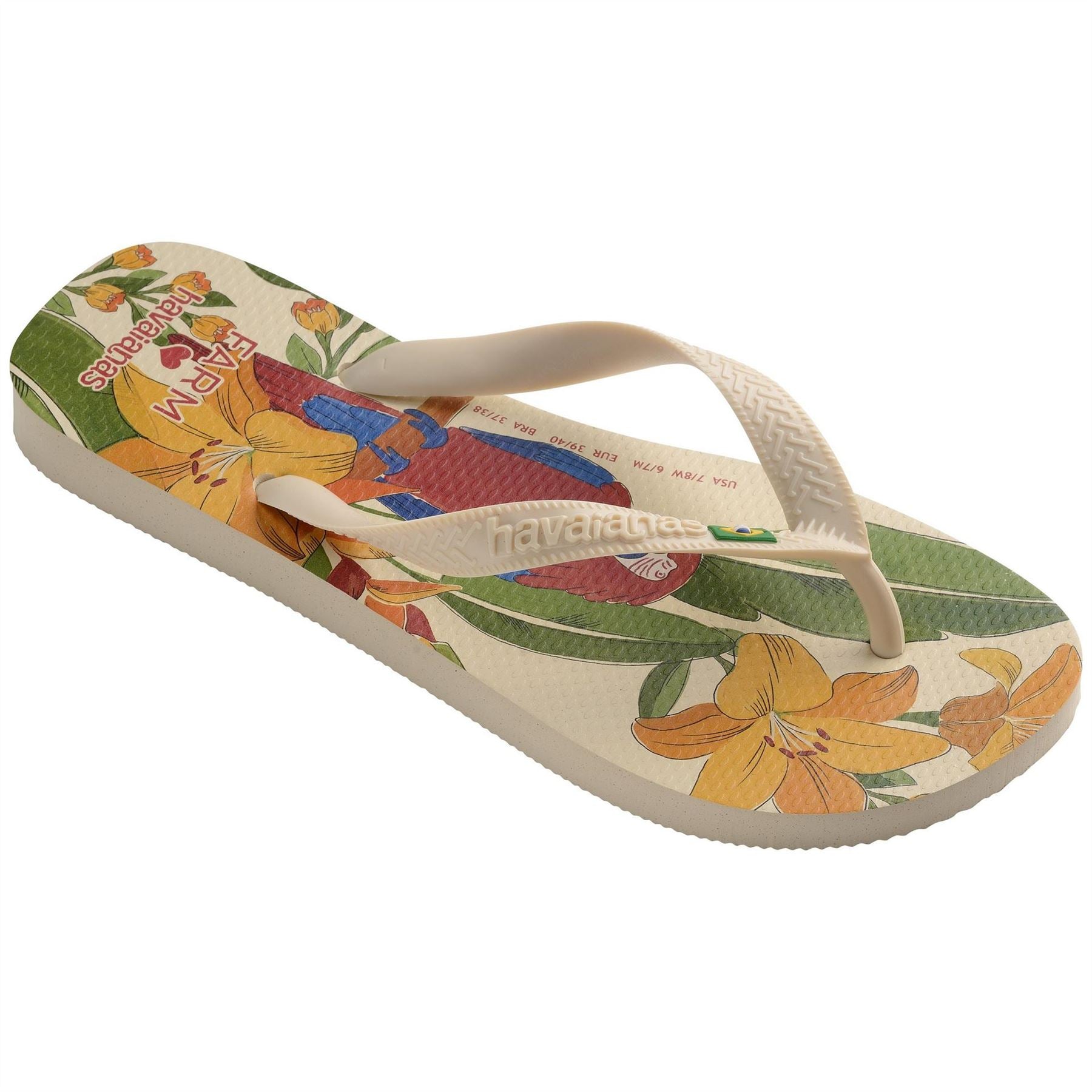 Havaianas Floral Patterned Thong Toe Flip Flops