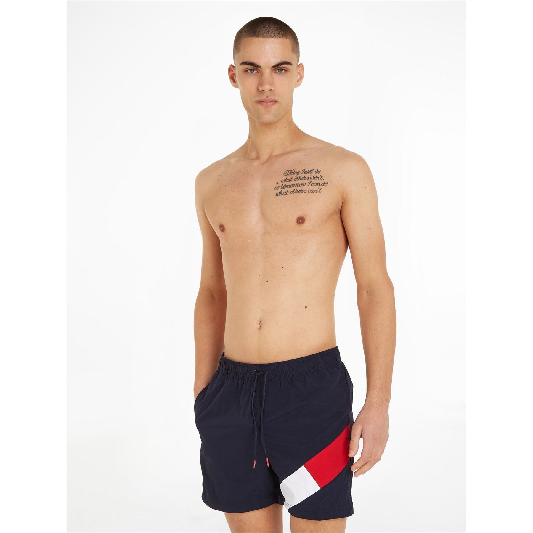 Tommy Hilfiger Slim Fit Drawstring Swim Shorts