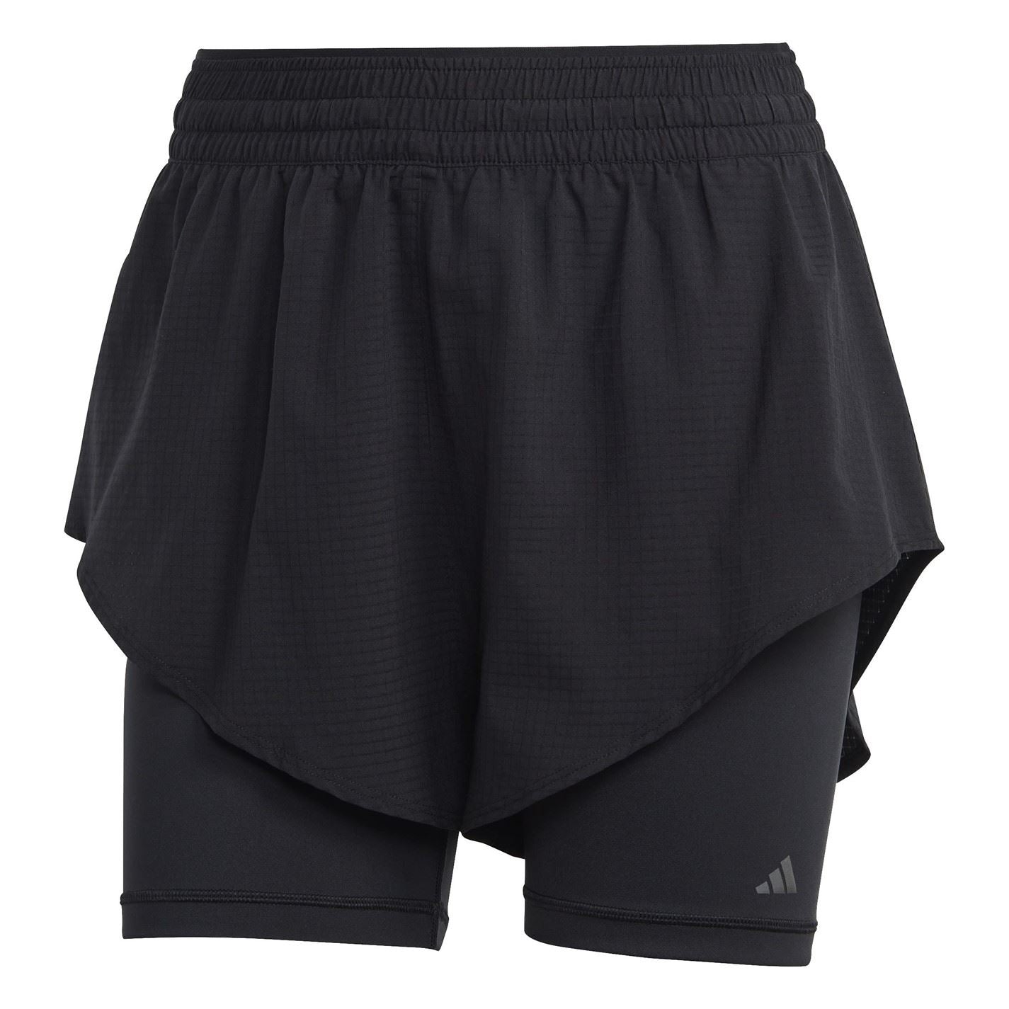 adidas Womens Hiit Heat.rdy Training 2 In 1 Shorts