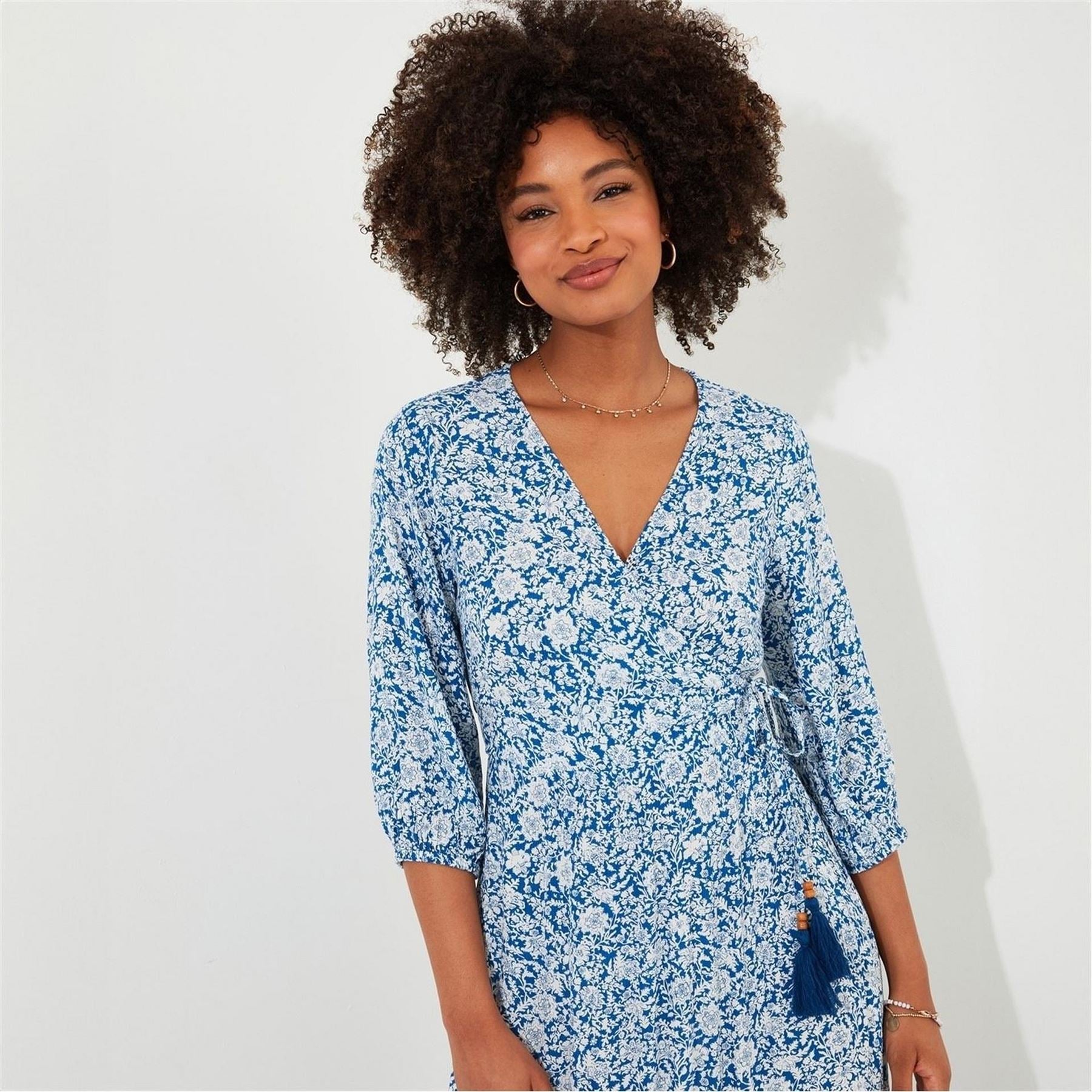 Joe Browns Joe Brown Wrap Blue Dress
