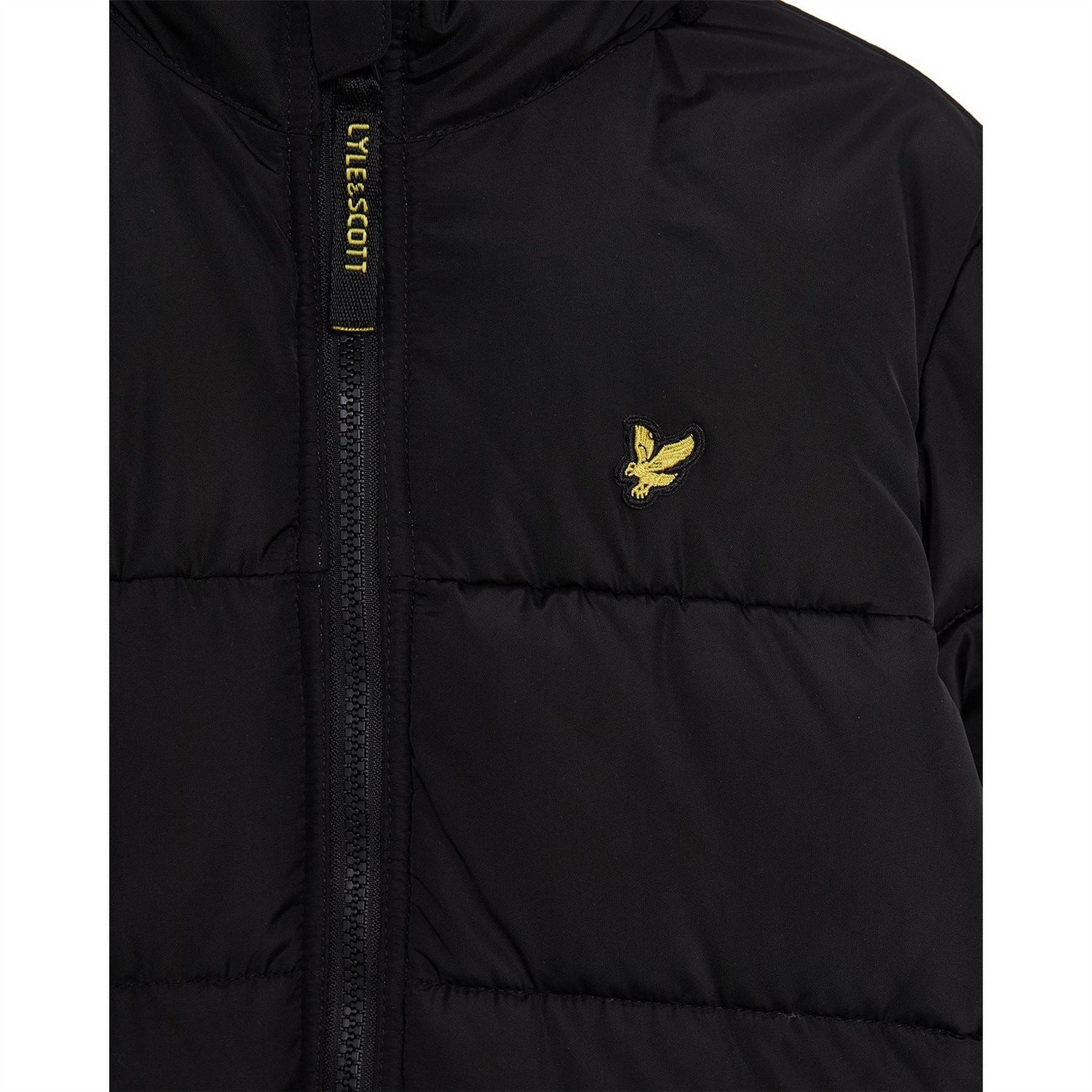 Lyle and Scott Hooded Quilted Short Puffer Jacket