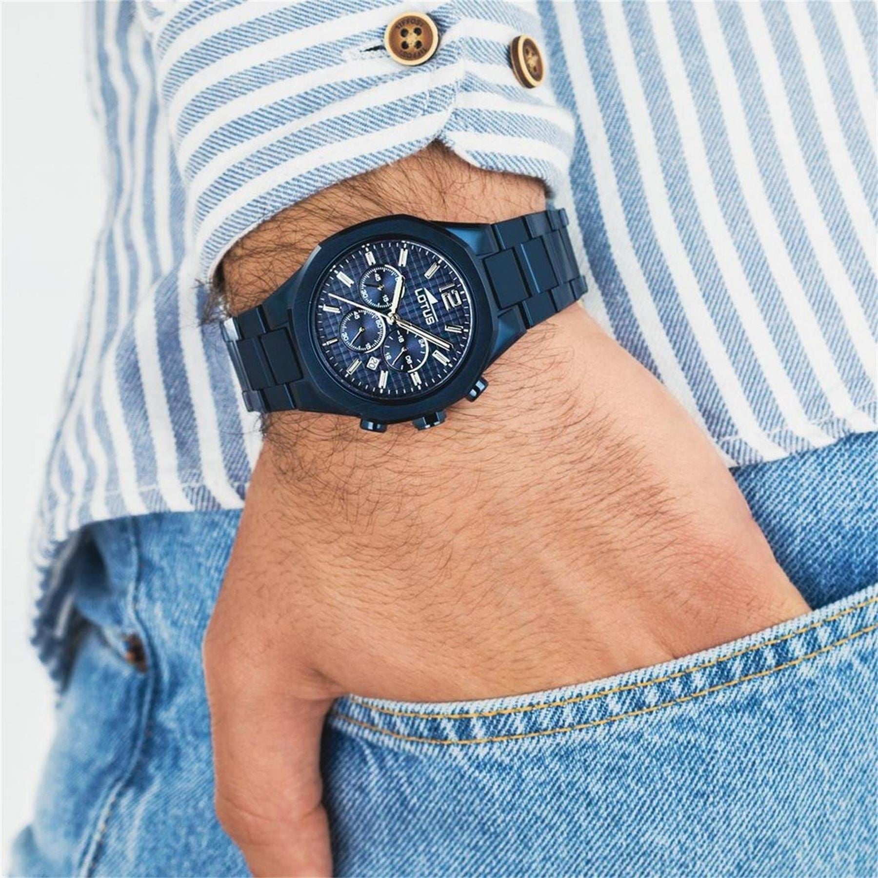 Lotus Stainless Steel Sports Quartz Watch