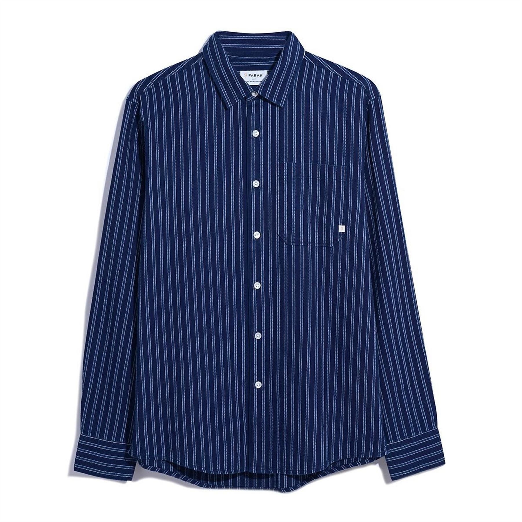 Farah Bryan Striped Long Sleeve Shirt