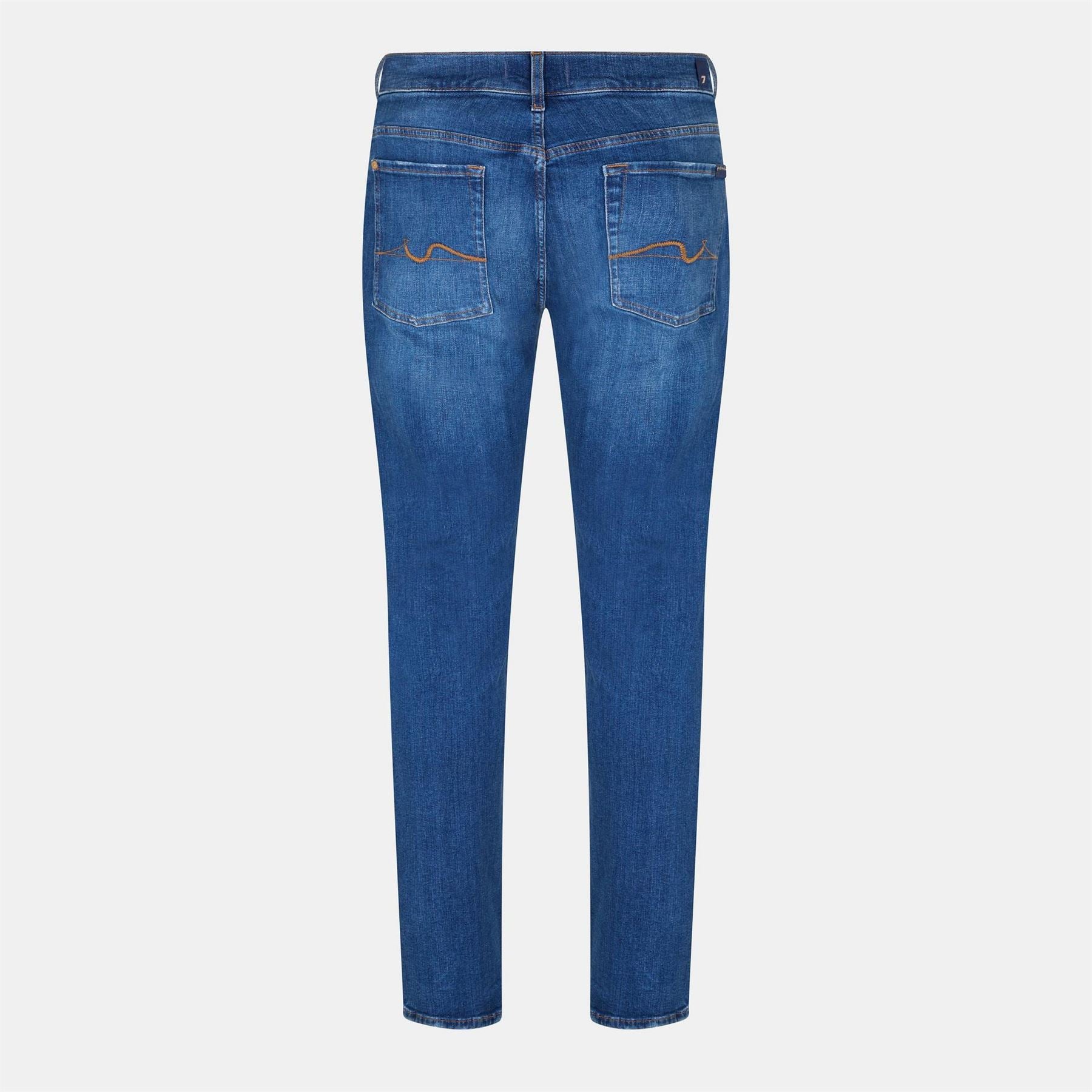 7 For All Mankind Five Pocket Straight Leg Jeans