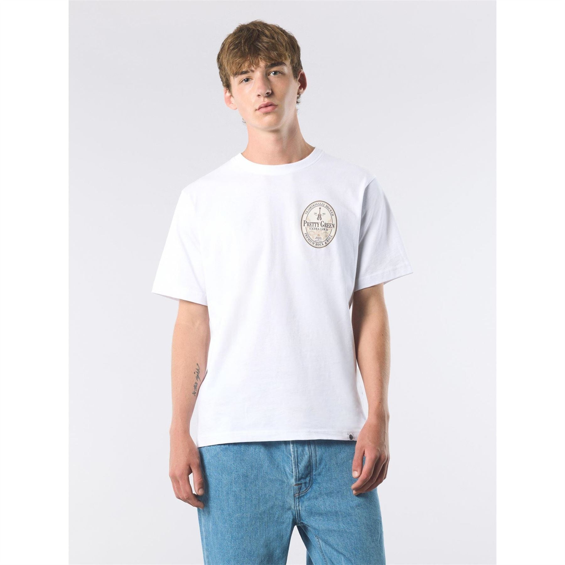 Pretty Green Crew Neck Short Sleeve Regular Fit T-Shirt