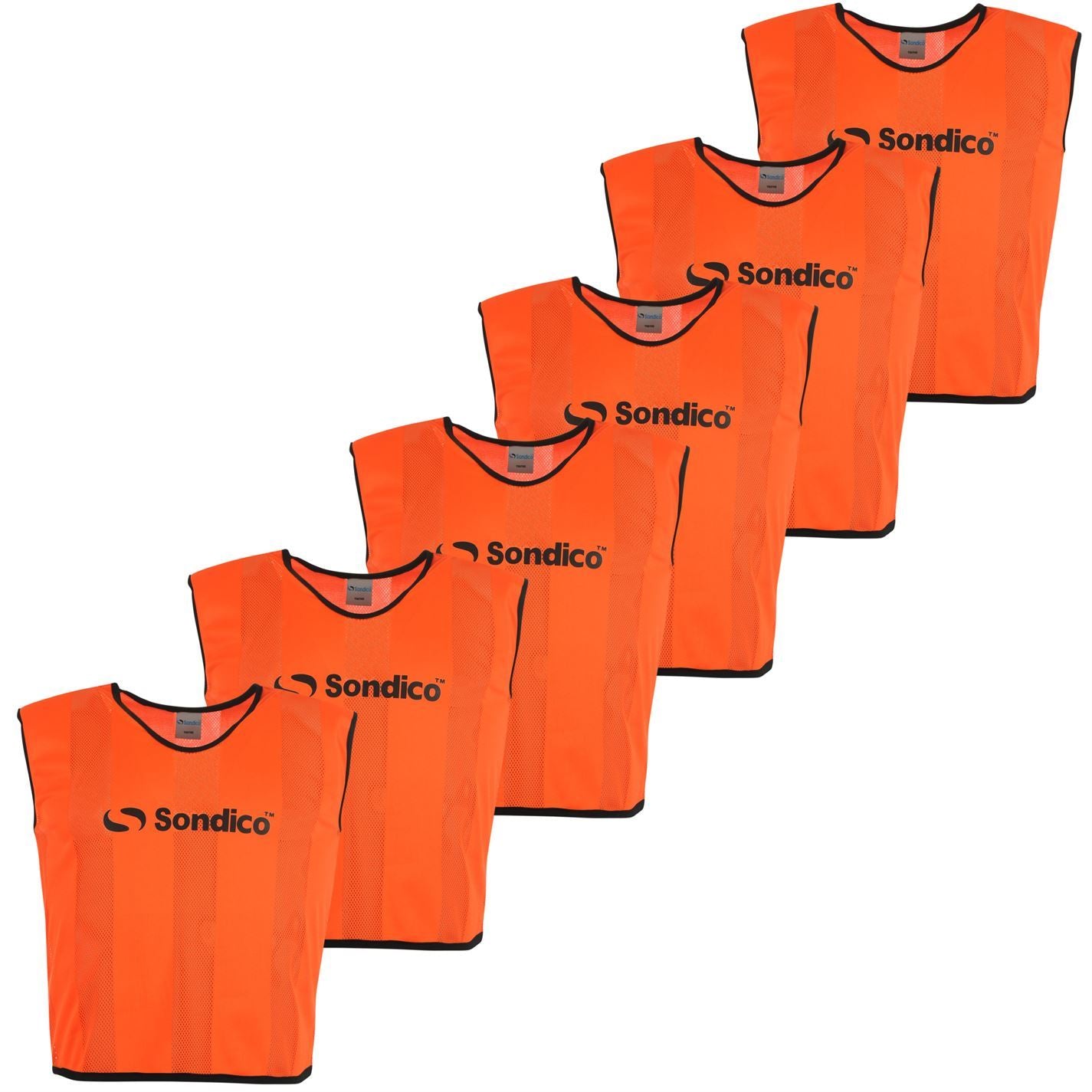 Sondico 6 Pack Mesh Hi Viz Training Bibs