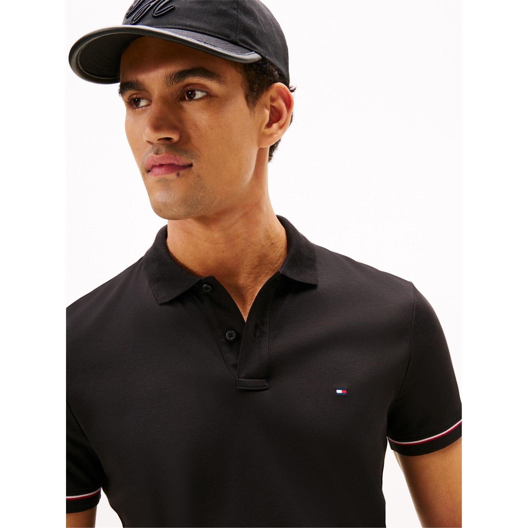Tommy Hilfiger Liquidtip Collared Neck Short Sleeve Polo Shirt