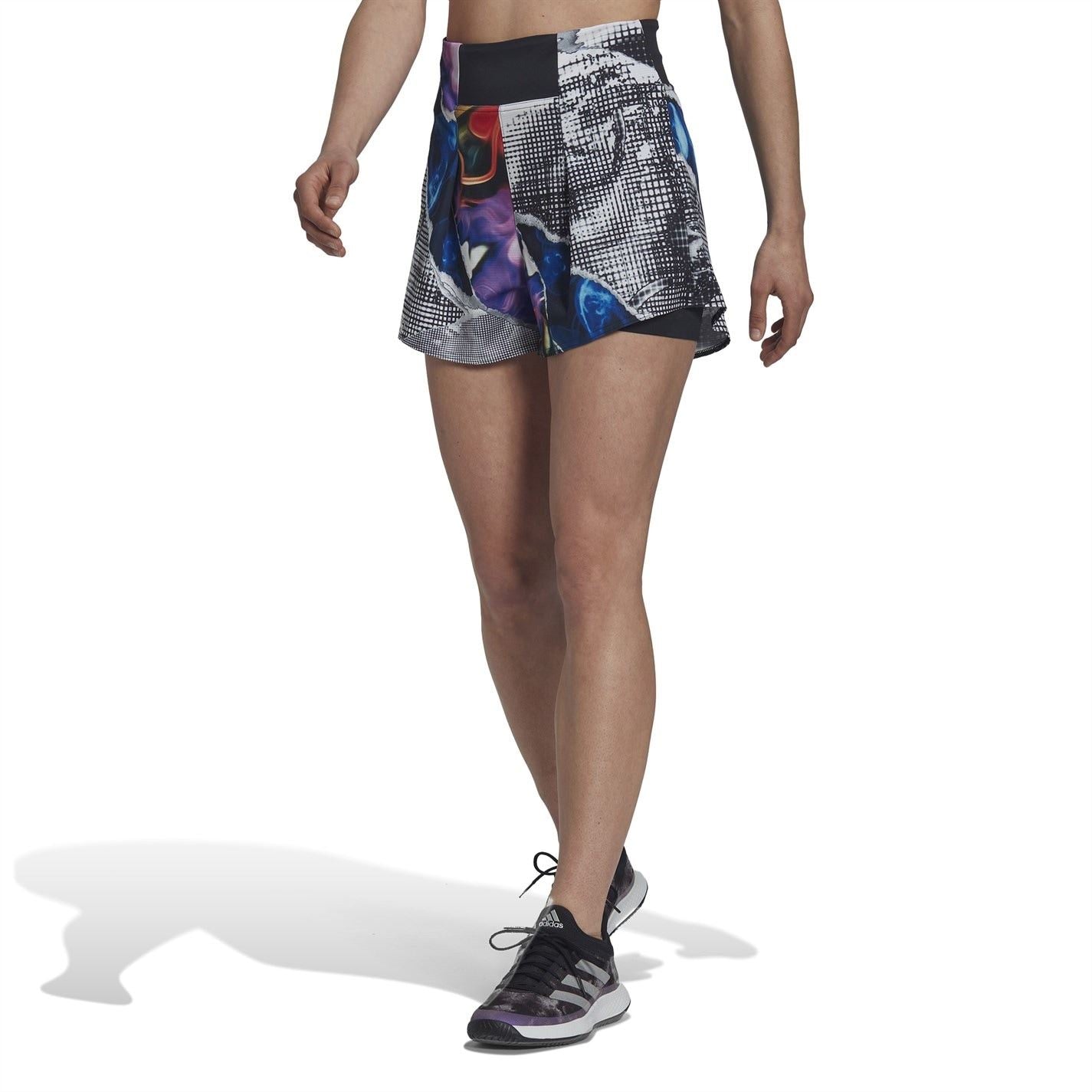 adidas Womens Tennis U.s. Series Ergo Printed Shorts