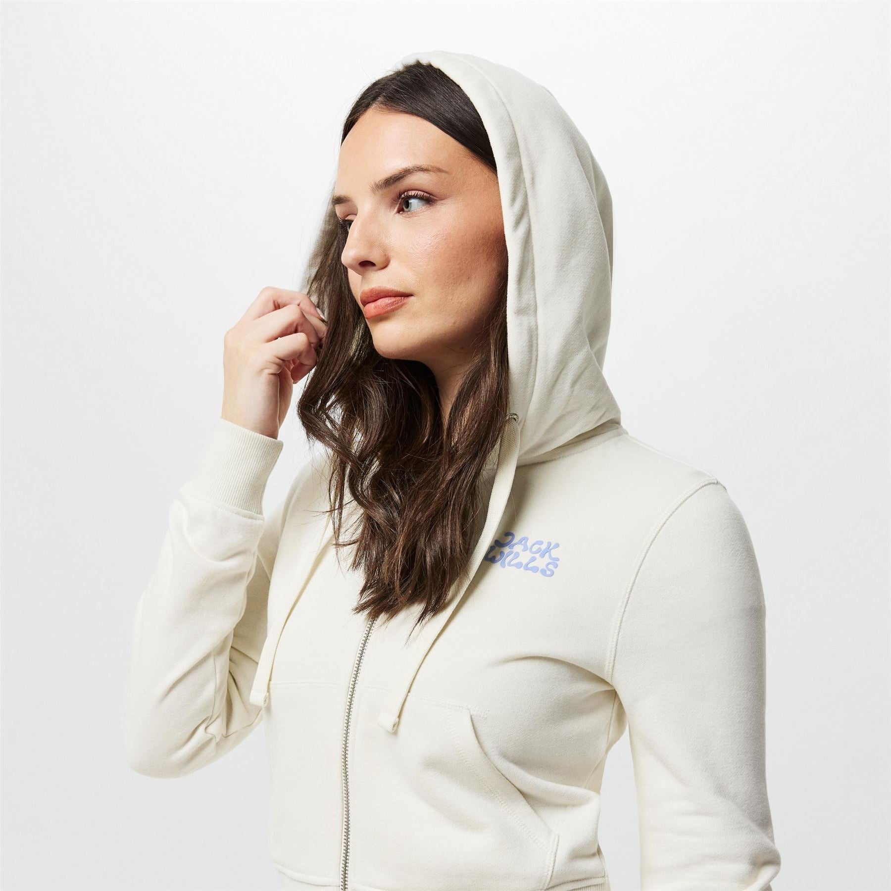 Jack Wills Slim Fit Cropped Hooded Sweatshirt