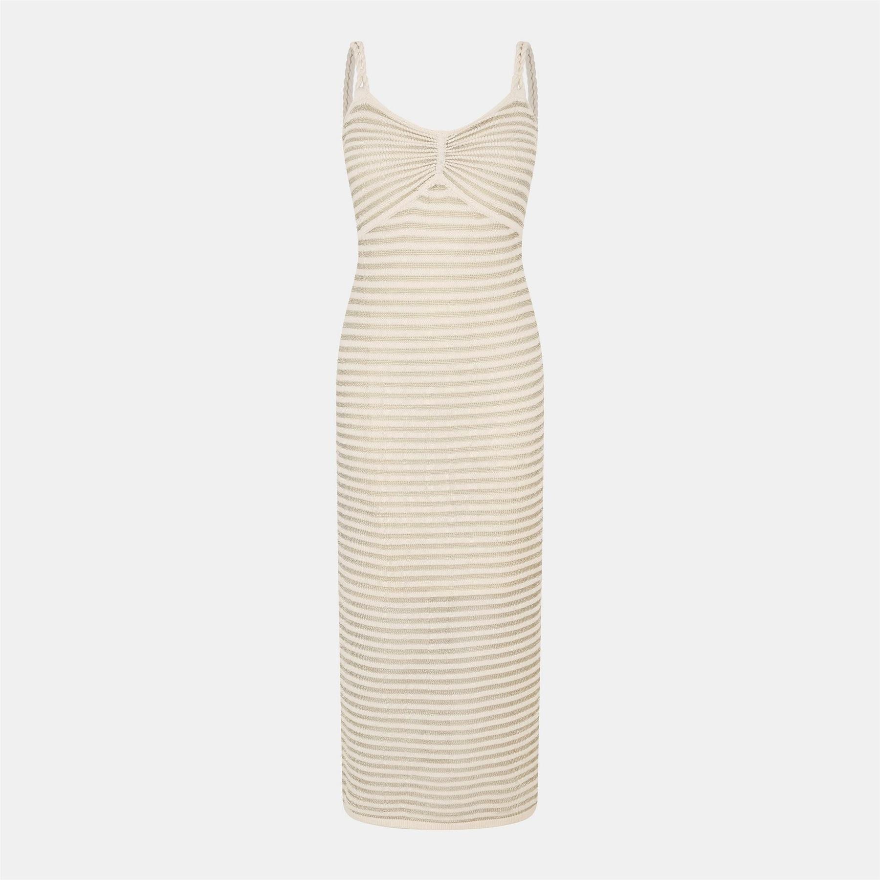 French Connection Jerry Textured Knit Fitted Knitted Jumper Dress