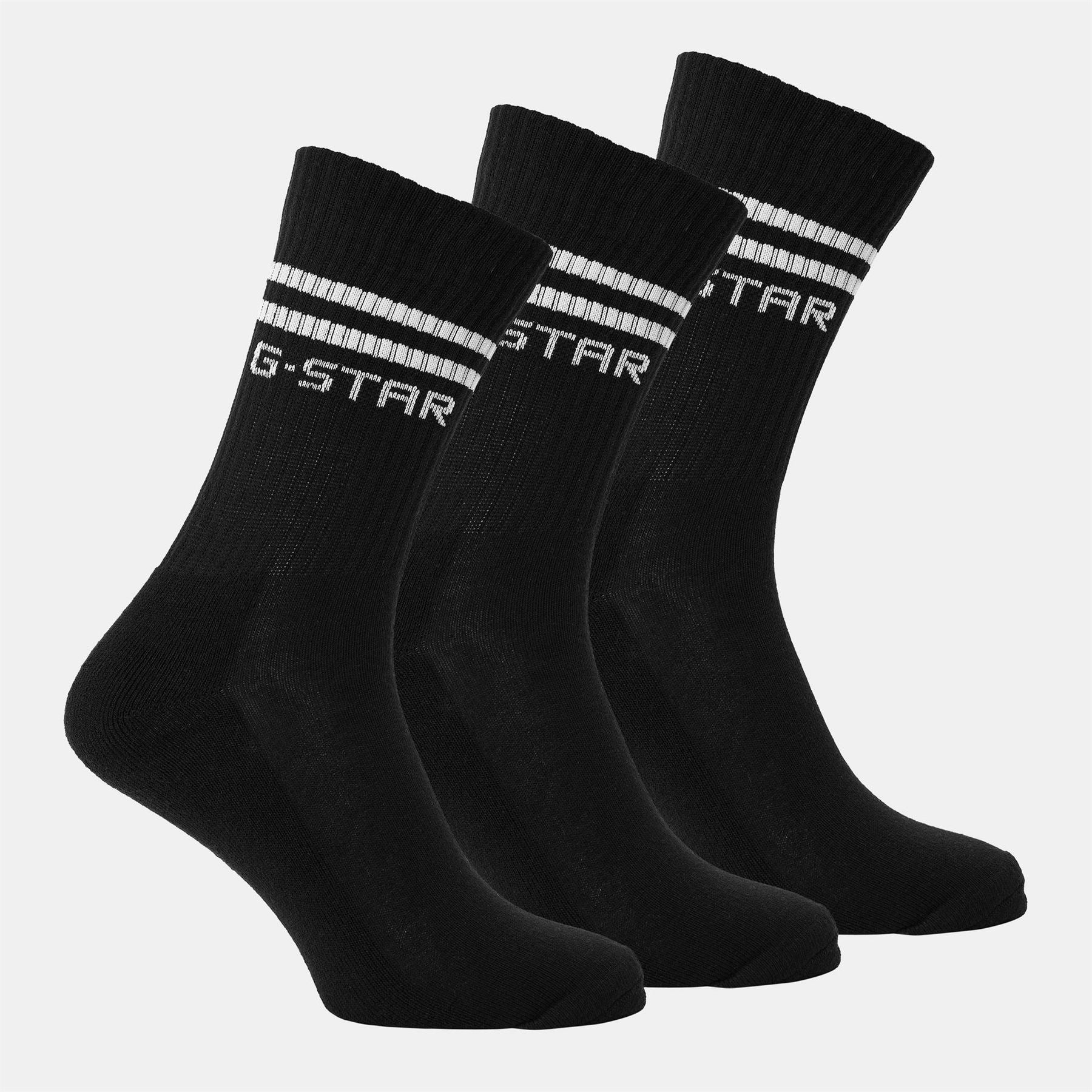 G Star Creek 3 Pack Long Crew Socks