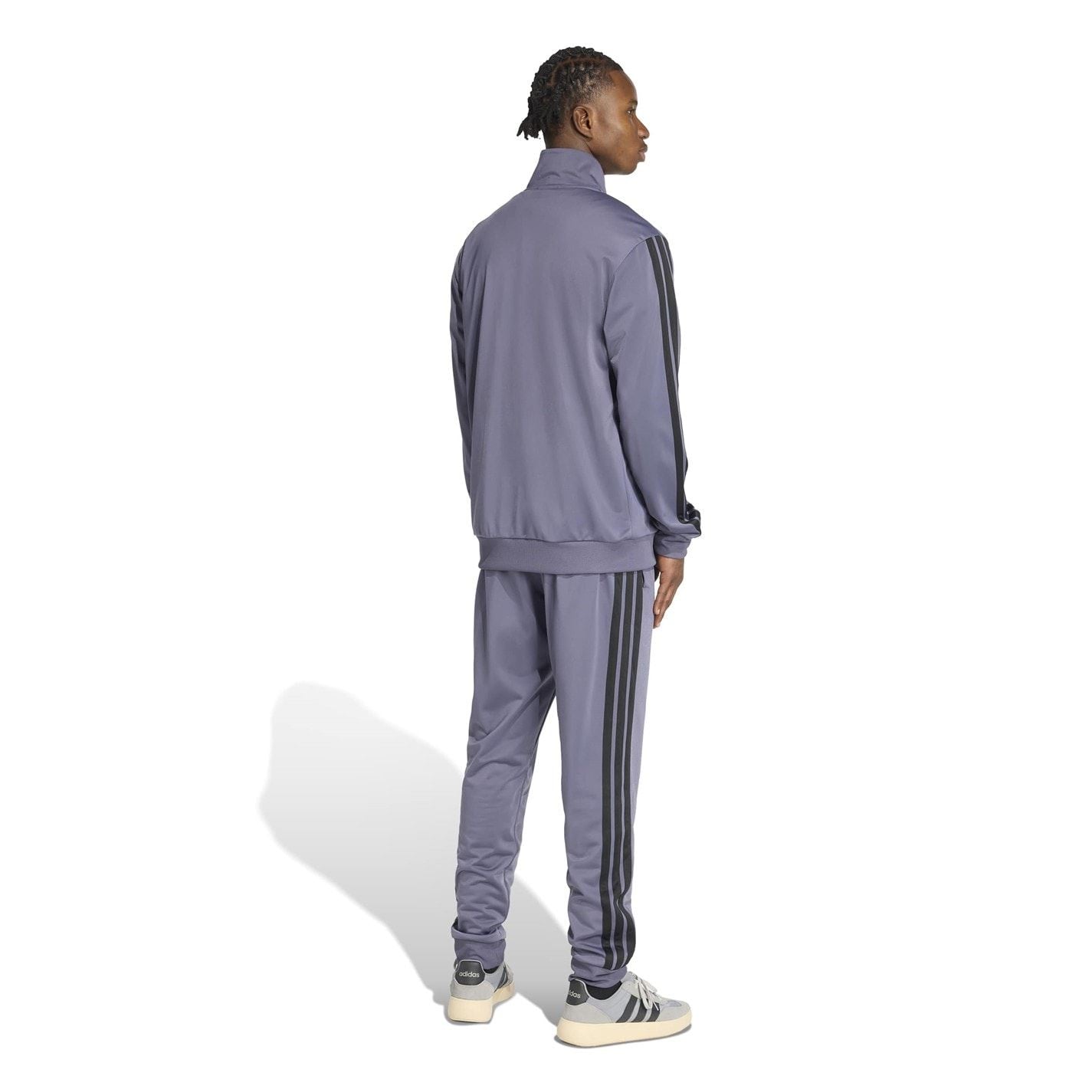 adidas Basic 3   Stripes Tricot Tracksuit
