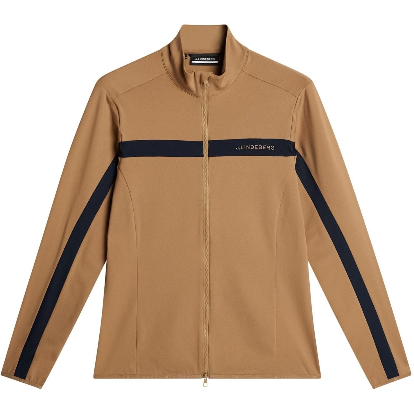 J Lindeberg Golf Jarvis Vertical Logo Funnel Neck Long Sleeve Top