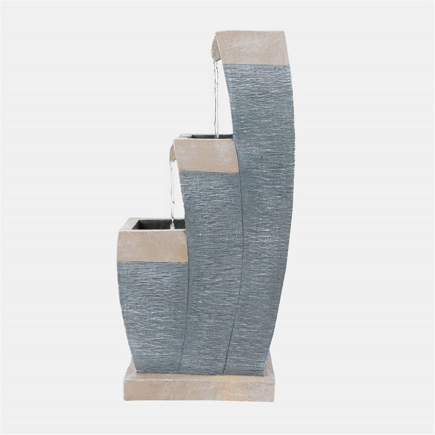 Streetwize Water Feature With Battery Backup   Three Tier Fountain