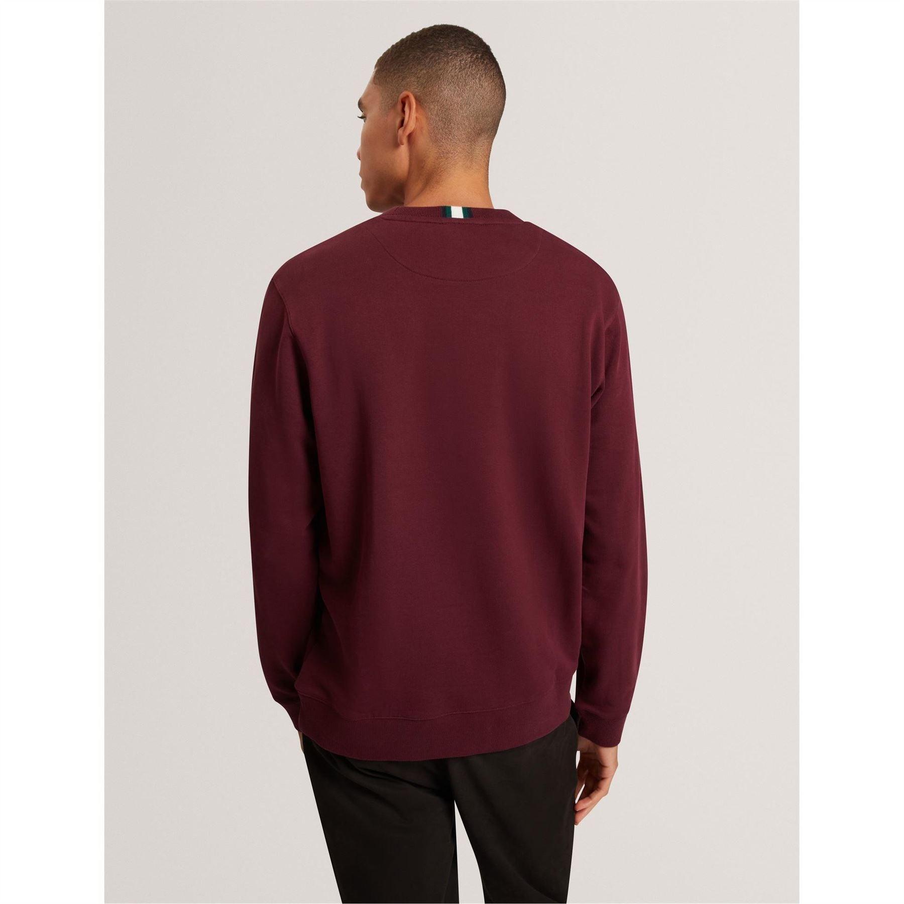 Ted Baker Long Sleeve Crew Neck Jersey Athletic Top