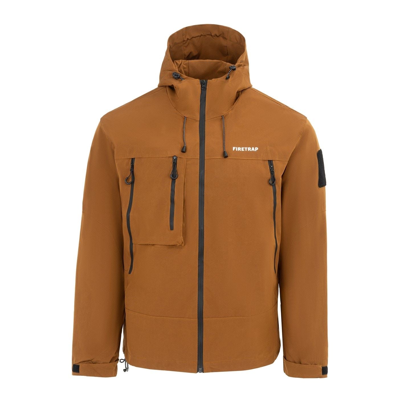 Firetrap Windproof Hooded Long Sleeve Windbreaker