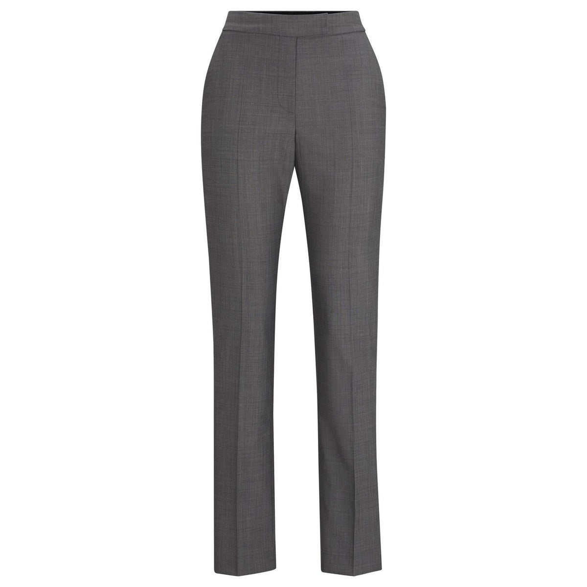 Boss Solid Patterned Slim Straight Trousers