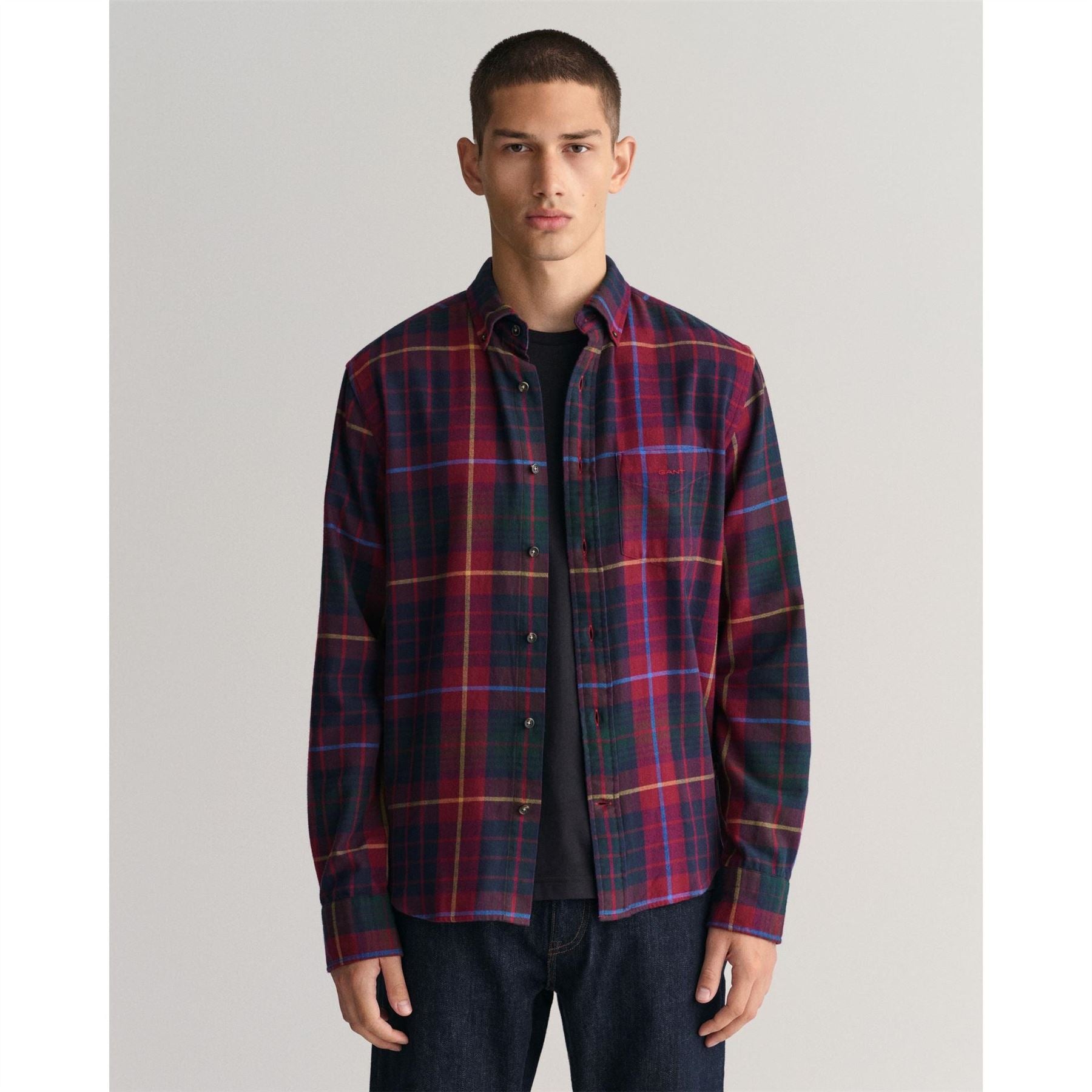 Gant Fit Plaid Flannel Checked Shirt
