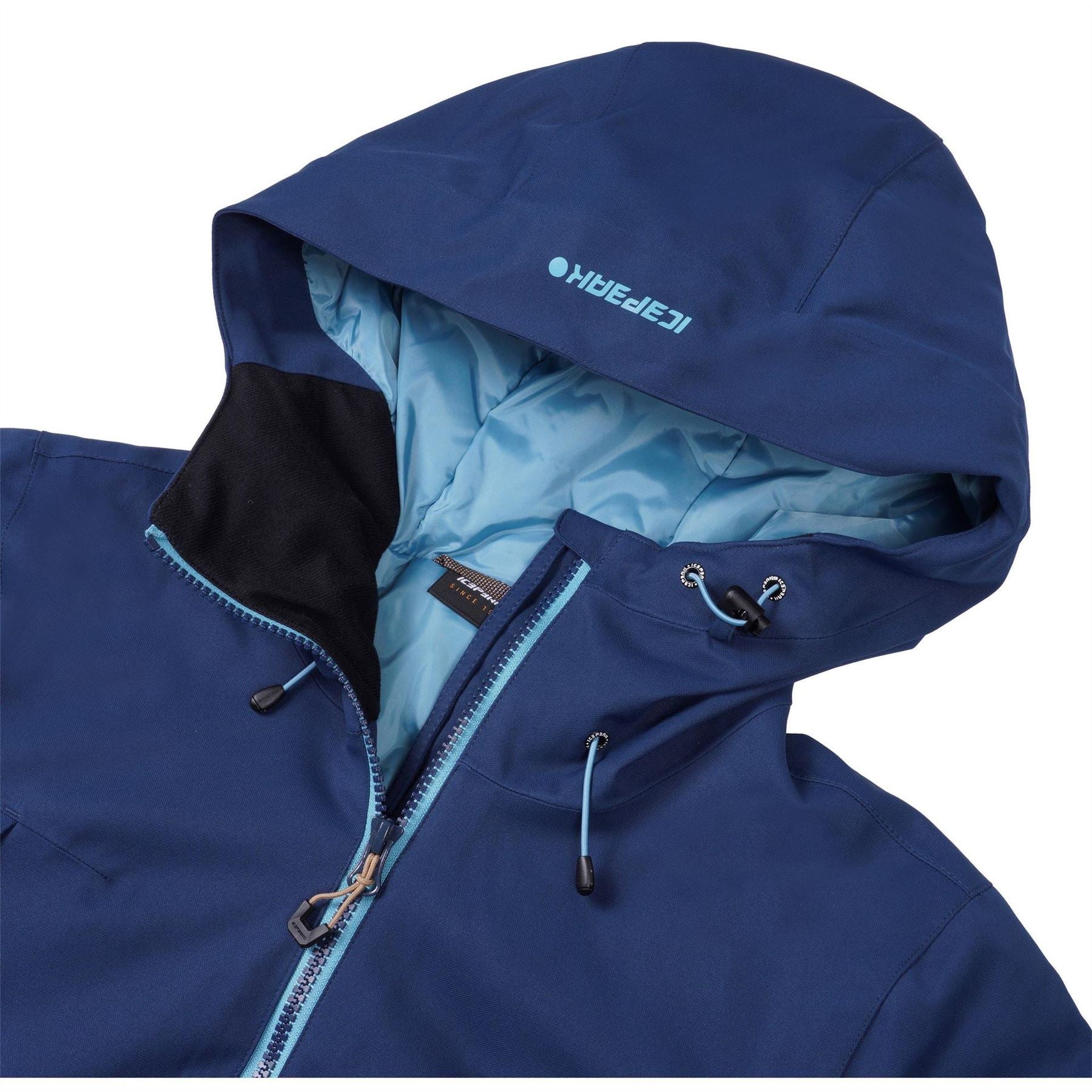 Icepeak Minier Solid Patterned Hooded Zipped Pocket Parka Jacket