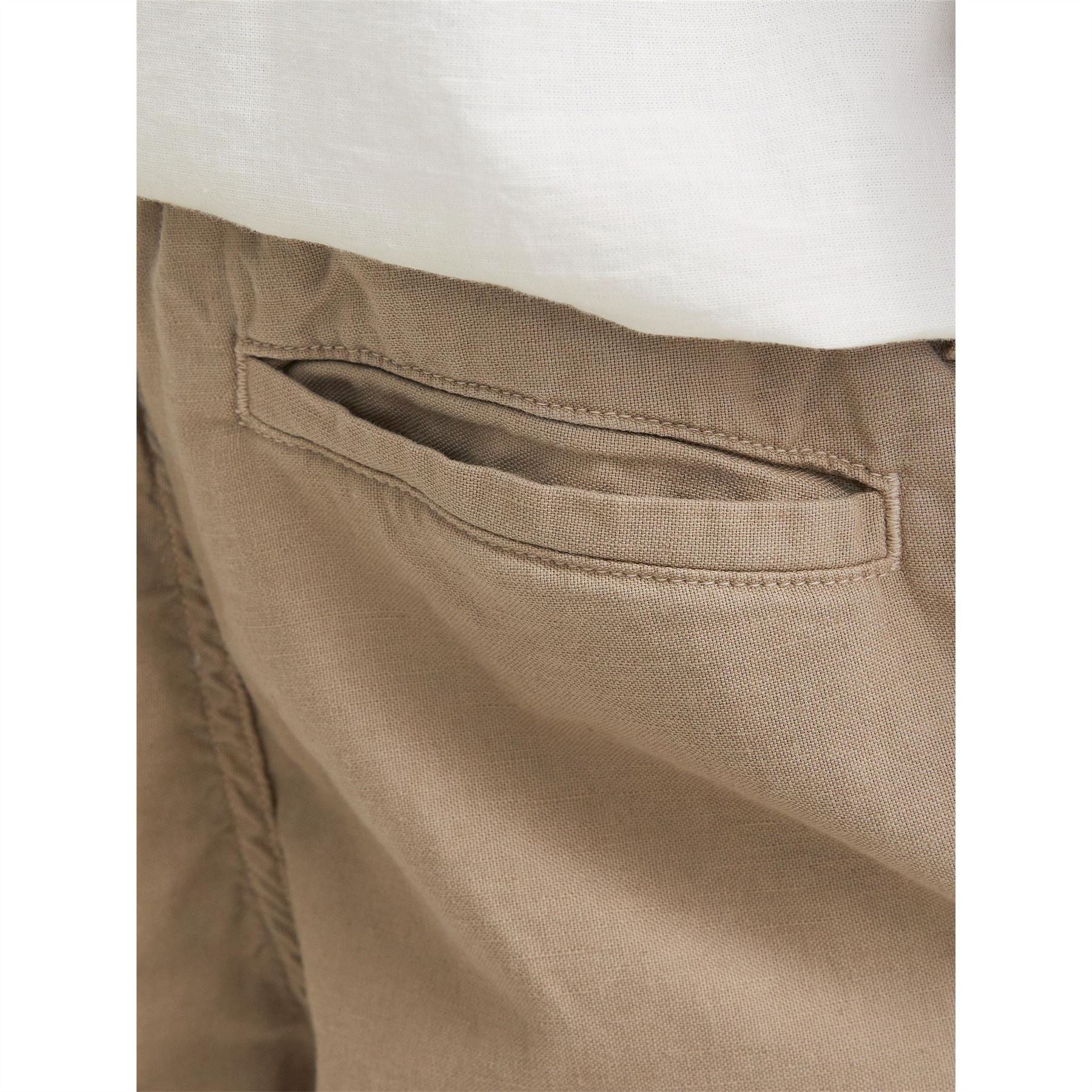 Jack and Jones Linen Woven Tracksuit Shorts