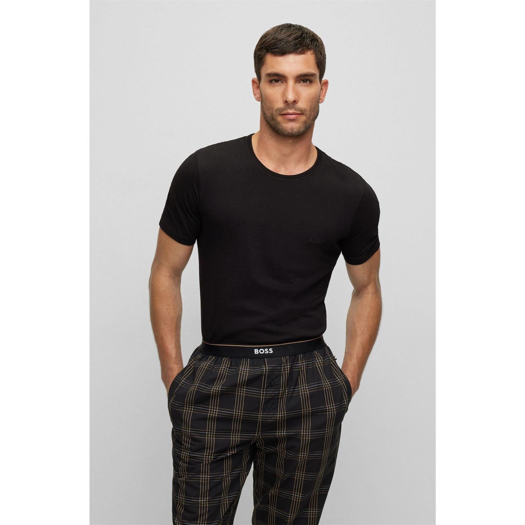 Boss BOSS Bodywear 3 Pack Premium Cotton T Shirts   Crew Neck