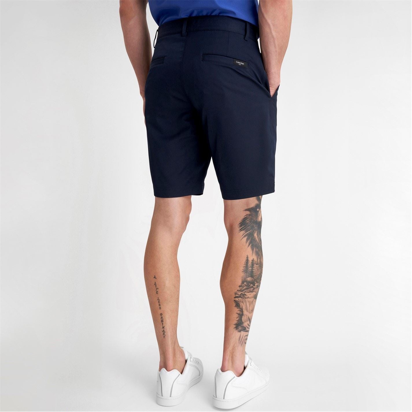 Calvin Klein Golf Logo Print Chino Bermuda Shorts